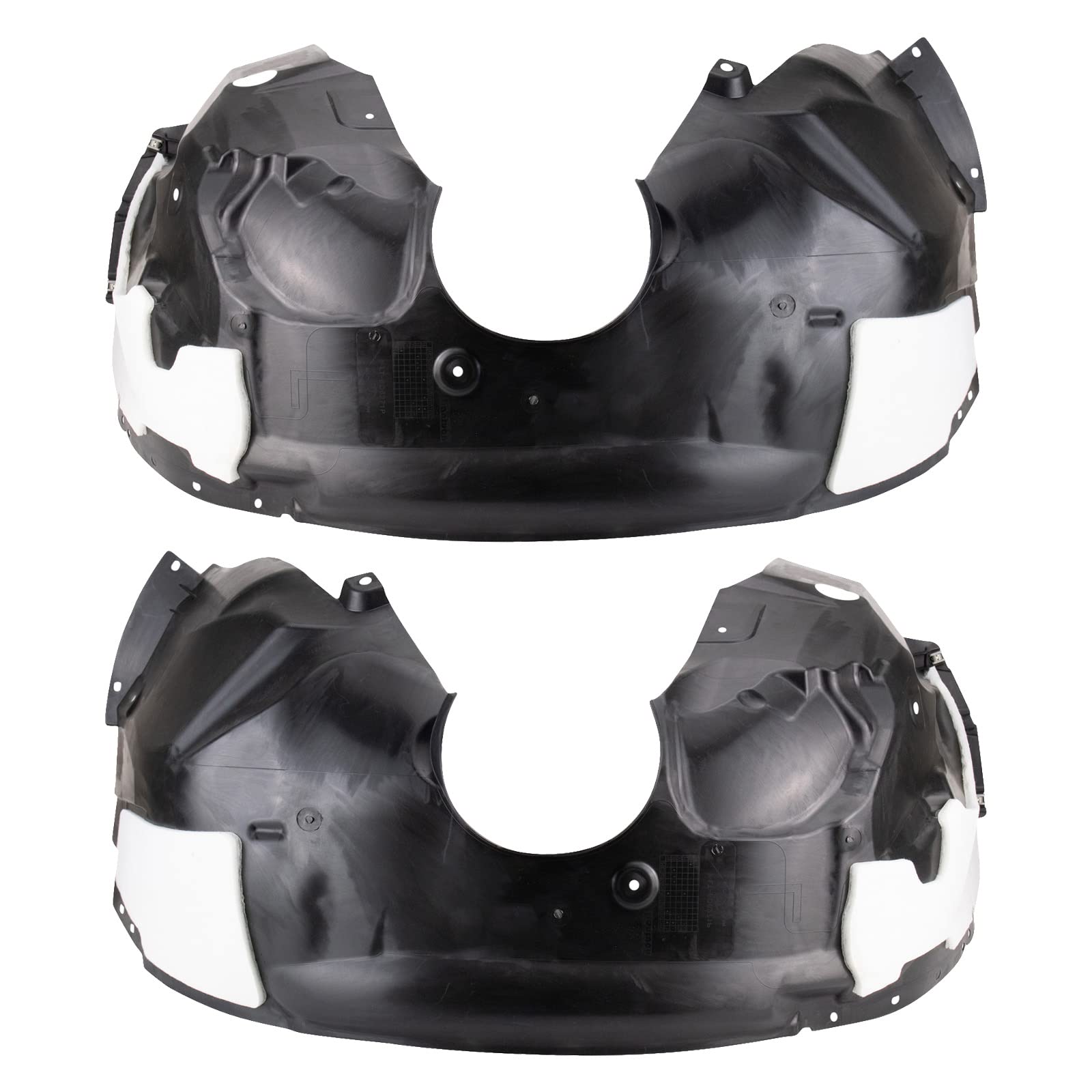 Trq Front Inner Fender Liner Set Compatible With 2015-2018 Ford Edge Fo1248177 Fo1249177