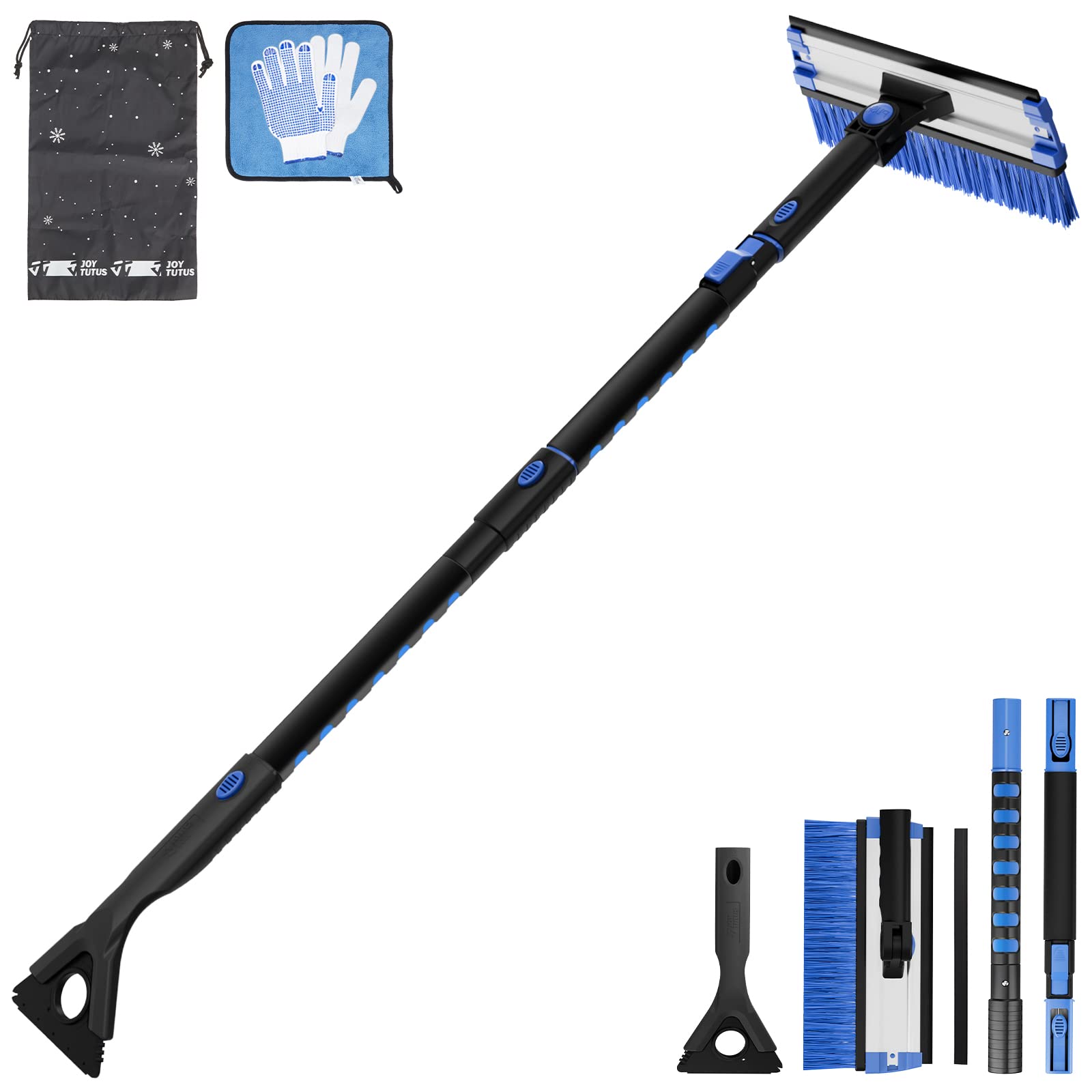 Joytutus 47.7 Extendable Snow Brush And Ice Scraper