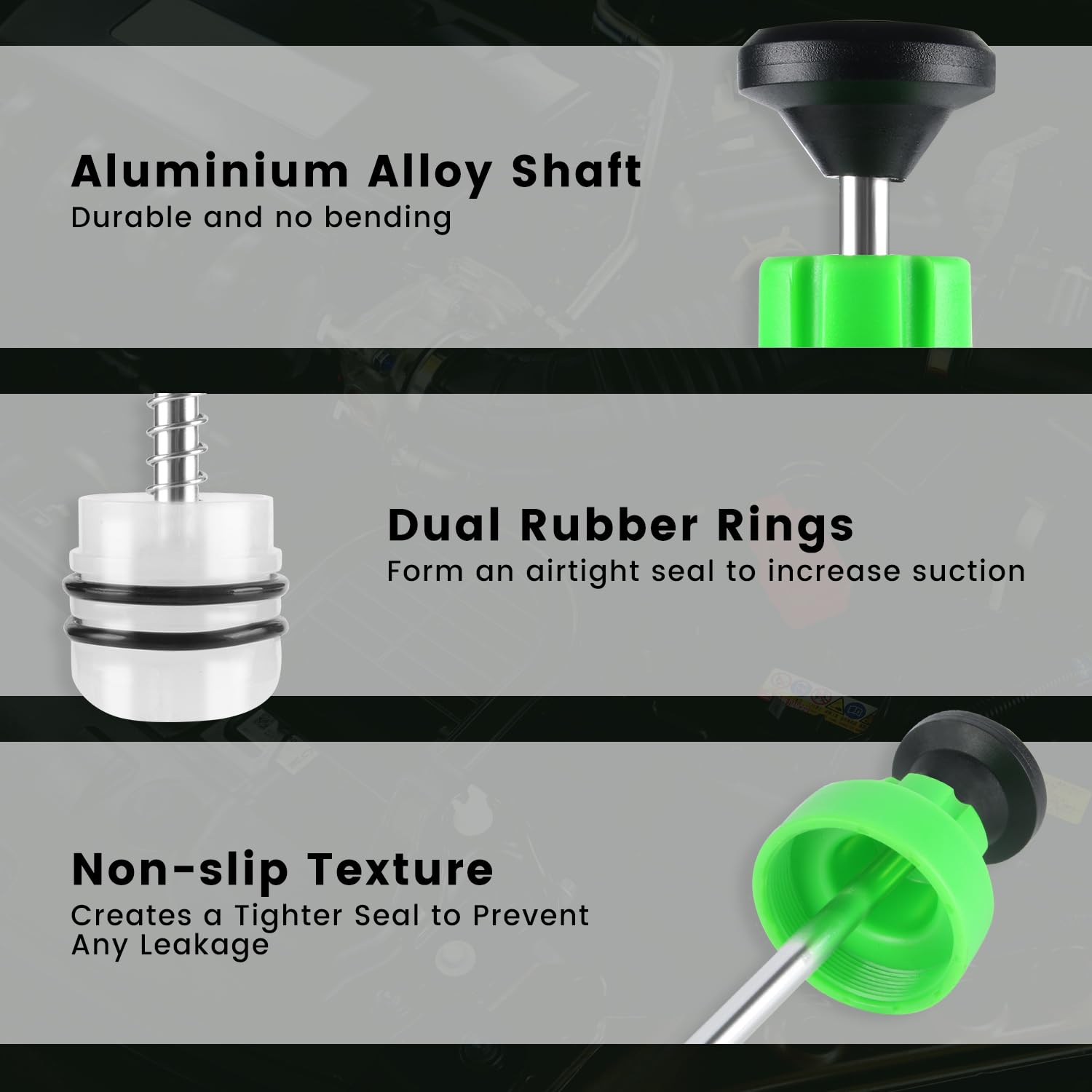 FTIHTRY 500CC Automotive Fluid Extractor Pump with Long Rubber Hose, Fluid Syringe Pump Manual Suction Vacuum Fuel Car Transfer,