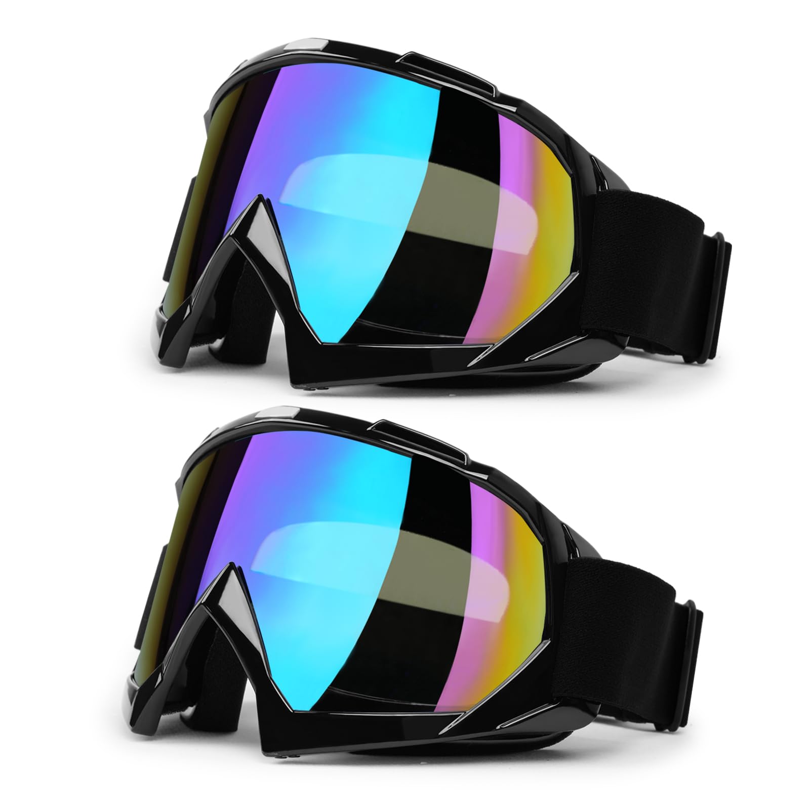 Xyop Dirt Bike Goggles Atv Motorcycle Goggles 2-Pack Motocross Goggles For Adult Men Women Youth Kids Helmet Goggles Utv Bike Go