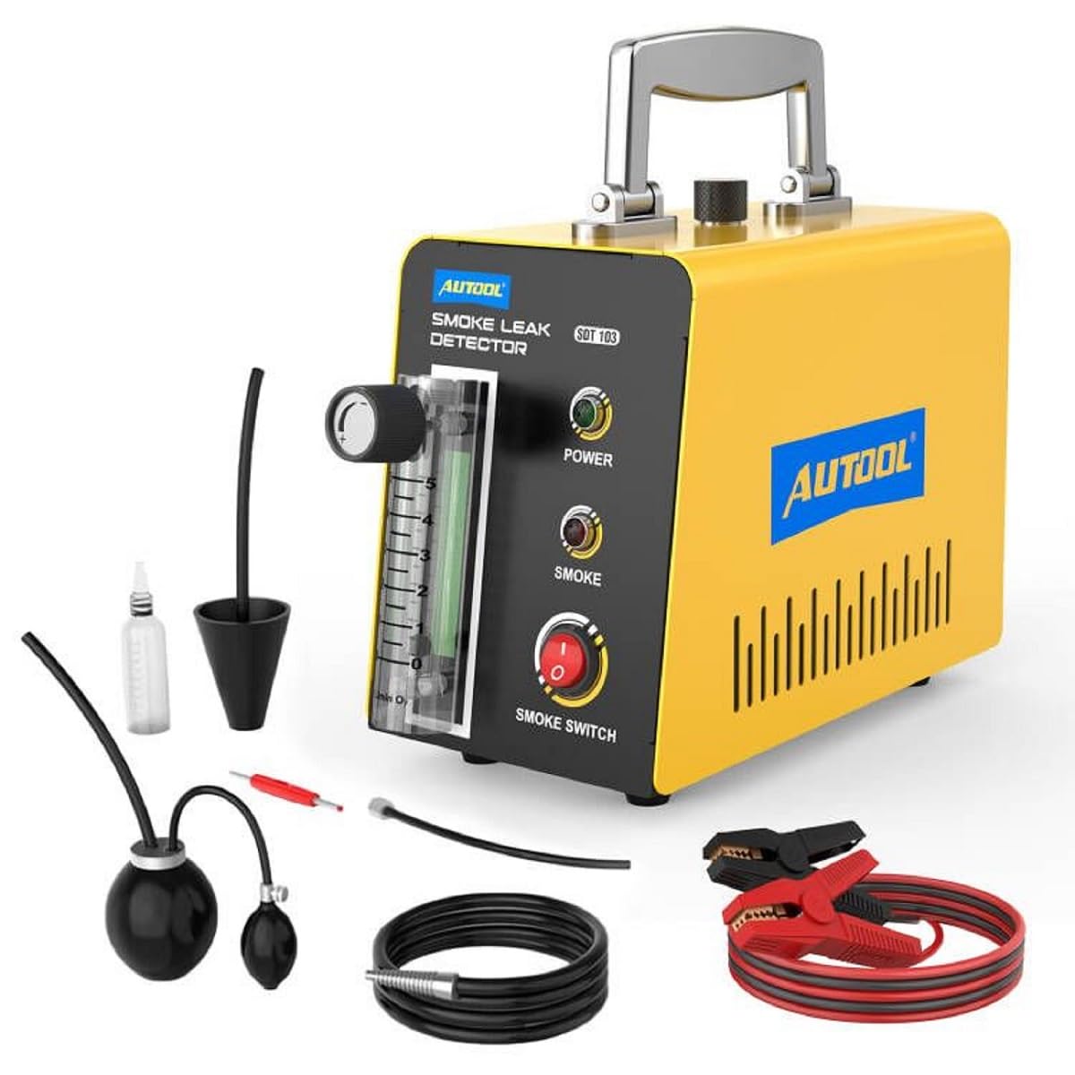 Smoke Machine Automotive Leak Detector,Evap Vacuum Smoke Diagnostic Tester,Pipeline Fuel Leakage Detector Compatible with 12V Ve
