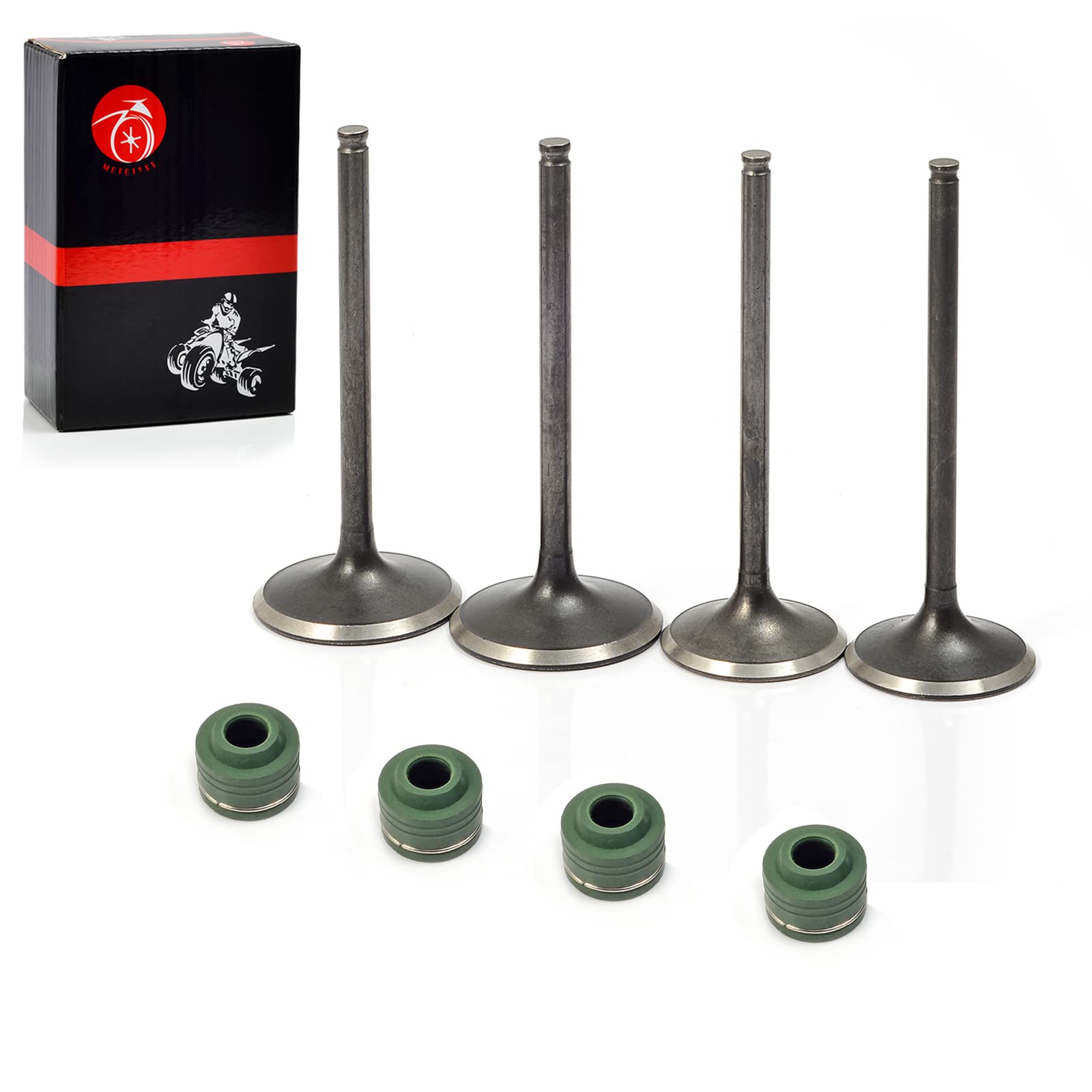 Intake Valve & Exhaust Valve Set With Seals For Honda Crf450 R Crf 450R 2002 2003 2004 2005 2006 14711-Meb-670 14721-Meb-670