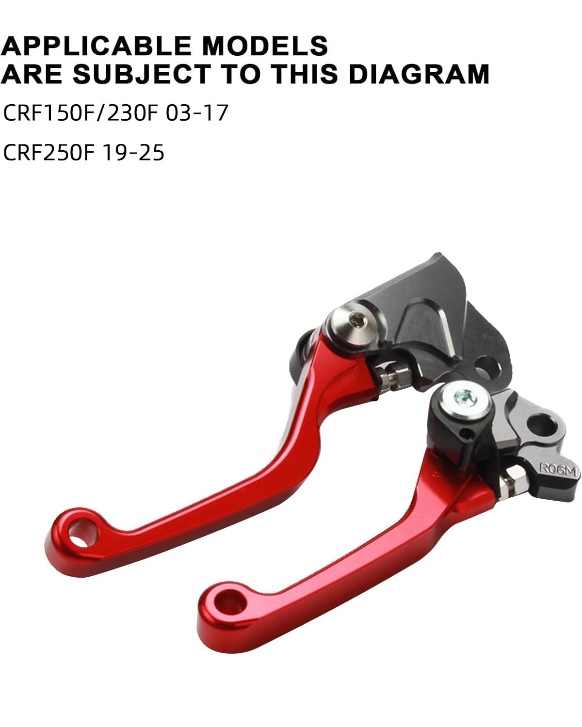 Jfg Racing Dirt Bike Foldable Clutch Brake Levers,Clutch Lever Breakaway Levers For Crf150F Crf230F 2003-2017/Crf250F 2019-2024