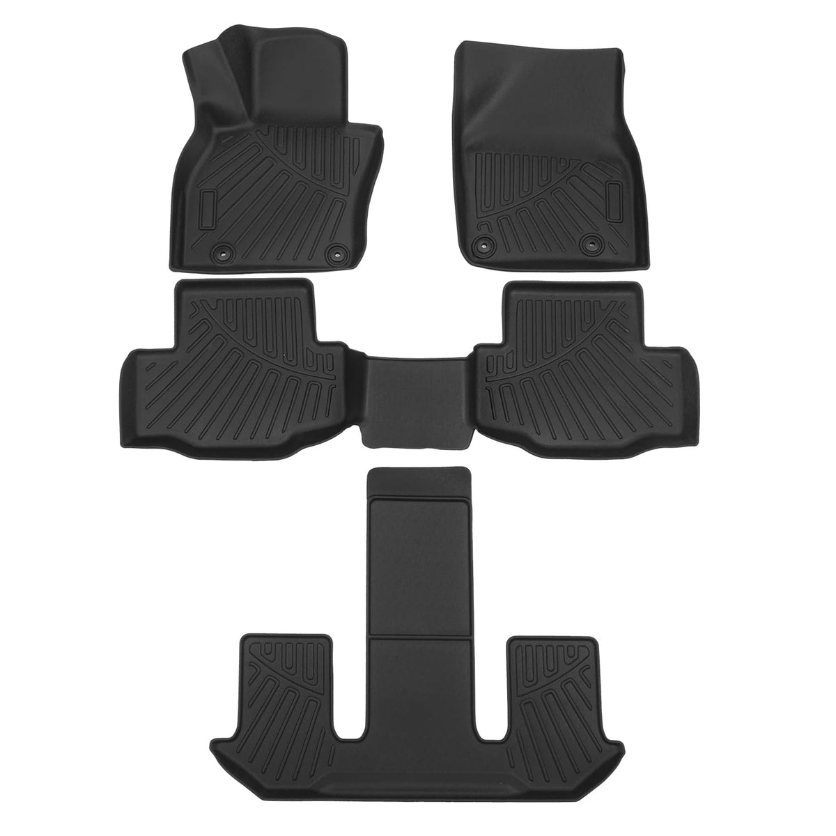 Powerty Floor Mats For 2024 2025 Mazda Cx-90 Cx90 Phev (Plug In Hybrid) Accessories Floor Liners 6&7 Seater With 3 Rows Floor Ma