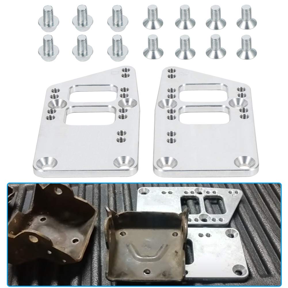 For Ls Swap Motor Mounts Adapter Plates - Adjustable Universal Conversion Bracket Small Block Set Perfect For Sbc Ls Engines, Fi