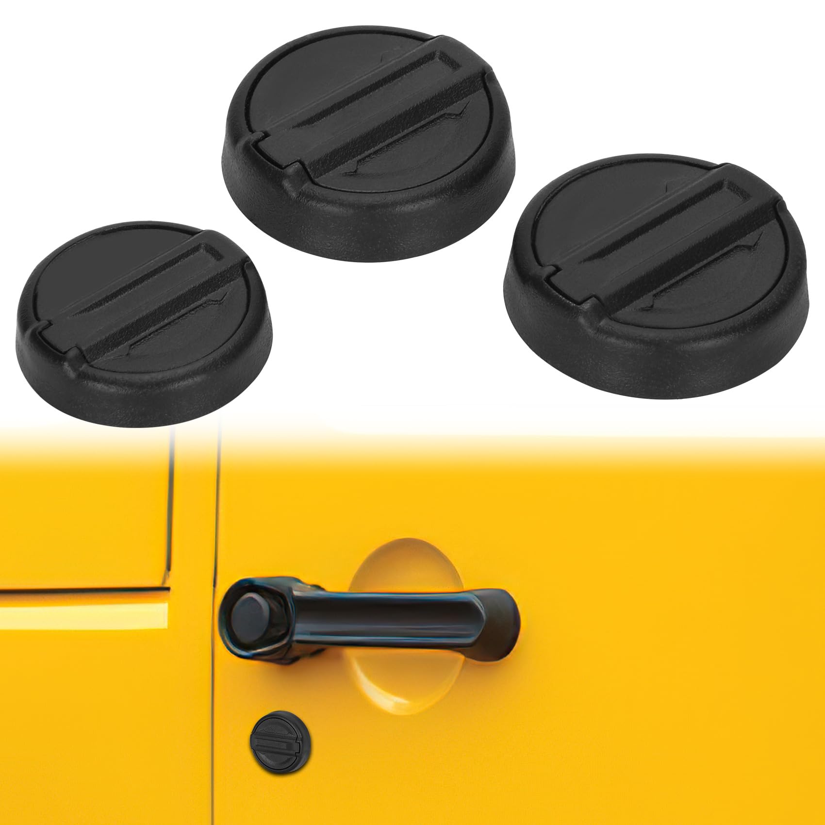 Upgraded Magnetic Keyhole Covers Compatible with 2018-2024 Jeep Wrangler JL, 4Xe and Gladiator JT, Keyhole Protection Keyhole Co