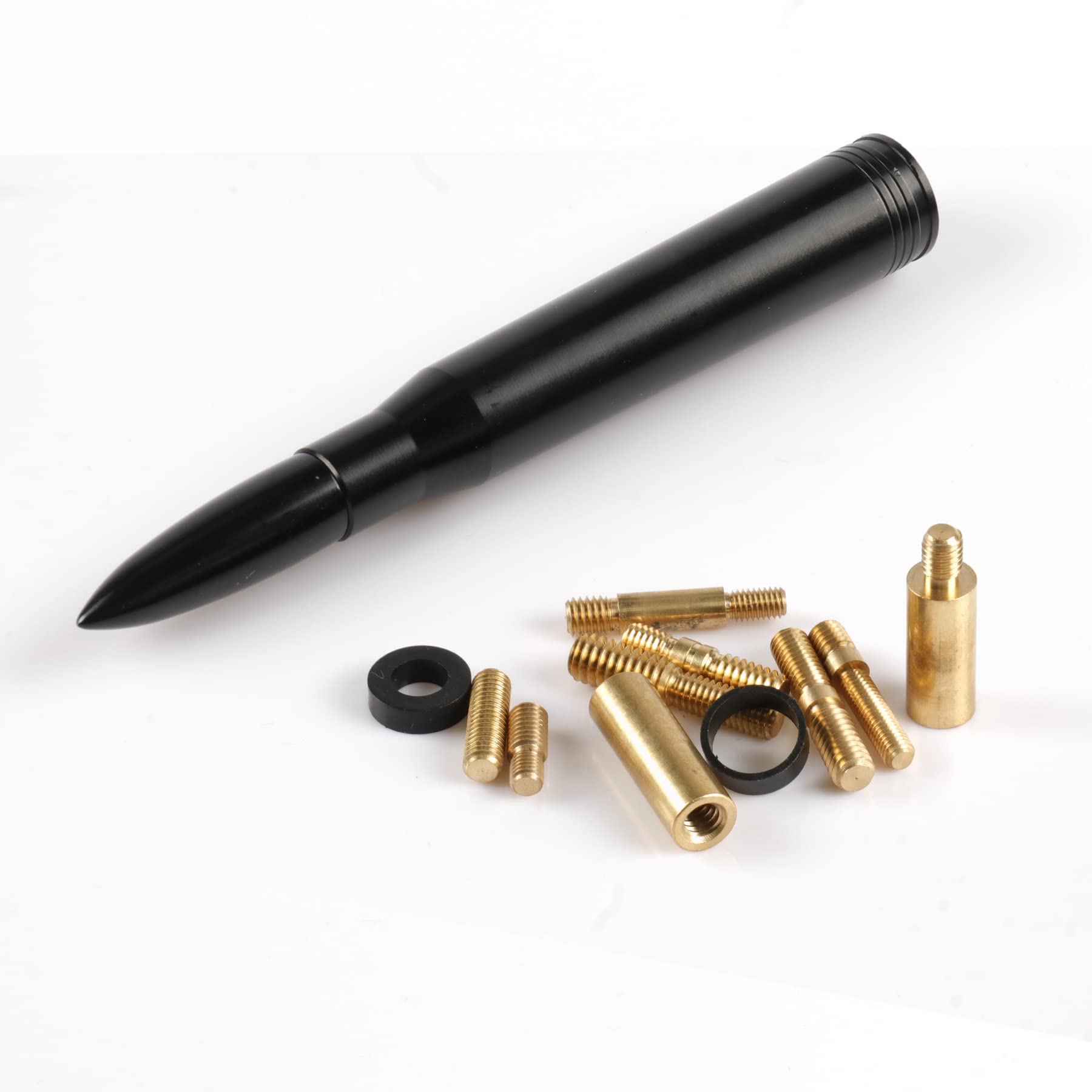 Bjsia Universal Car Antenna Replacement Compatible With Ford, Dodge, Chevrolet, Gmc, Jeep, Toyota Truck Replacement Antenna - Made Of Rugged Billet And Aluminum, Black, Car Accessories