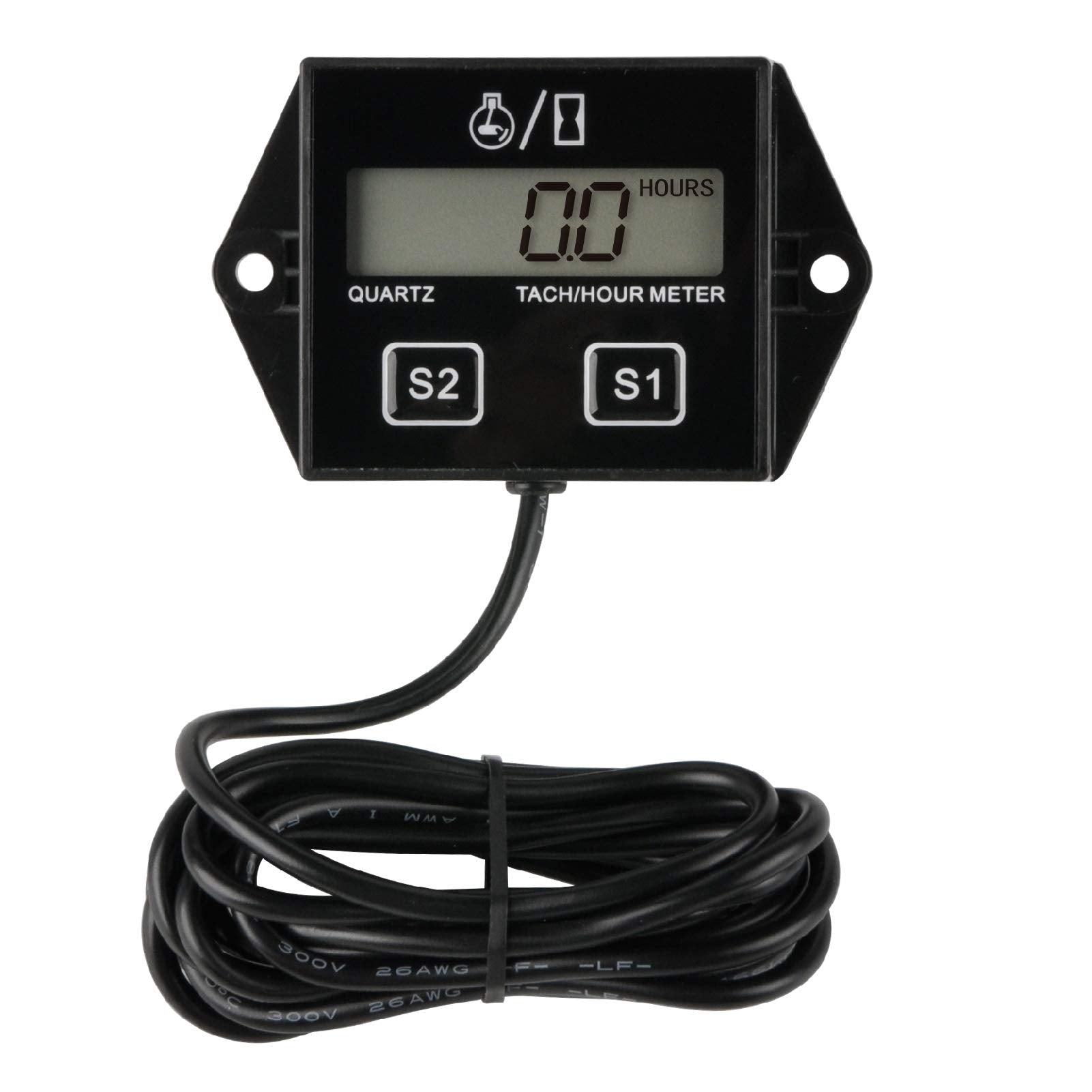 Runleader Digital Hour Meter Tachometer, Maintenance Reminder, Battery Replaceable, Automatically Shutdown, Use for ZTR Lawn Mow