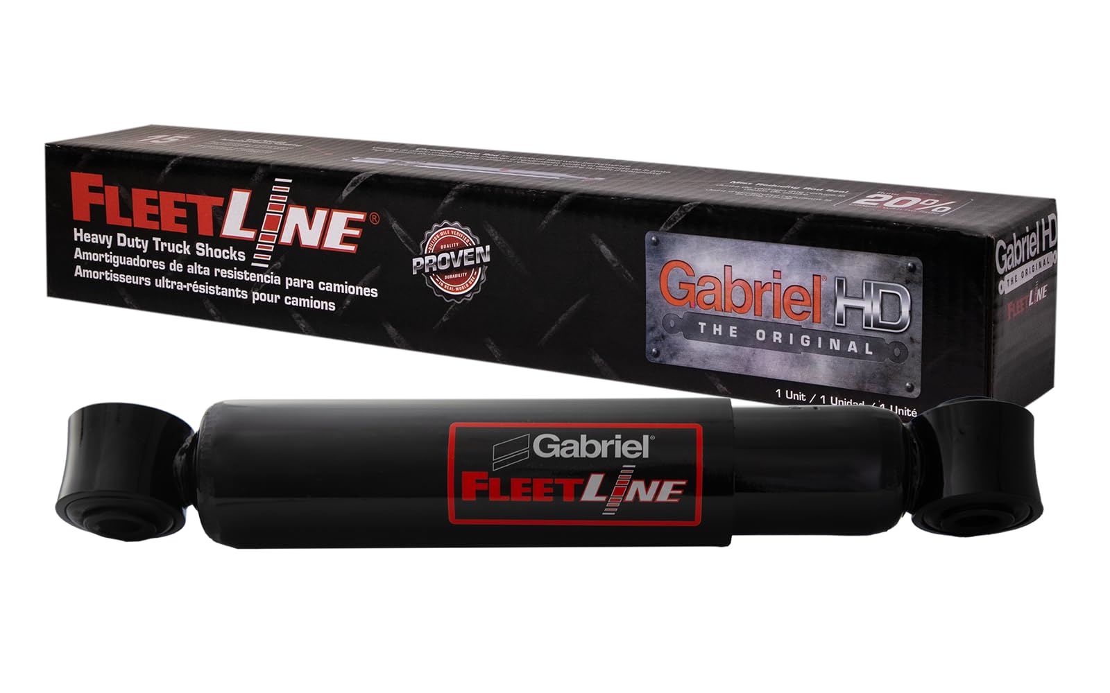 Gabriel 85920 Fleetline Heavy Duty Front Shock Absorbers For Dynamax Dynaquest; Grand Sport Gt, M2; Federal Coach; Freightliner