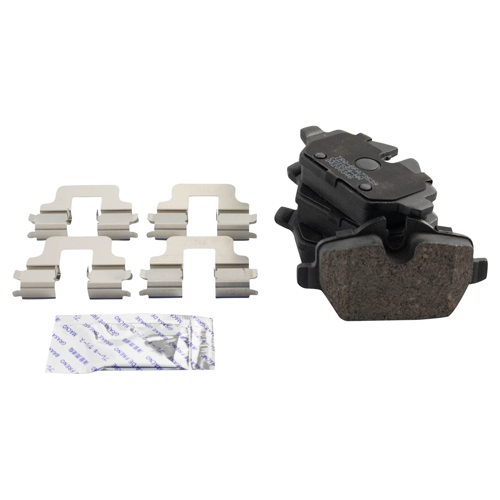 TRQ Rear Brake Pads Ceramic Compatible with 2011-2018 Mini Cooper Countryman 2013-2016 Cooper Paceman