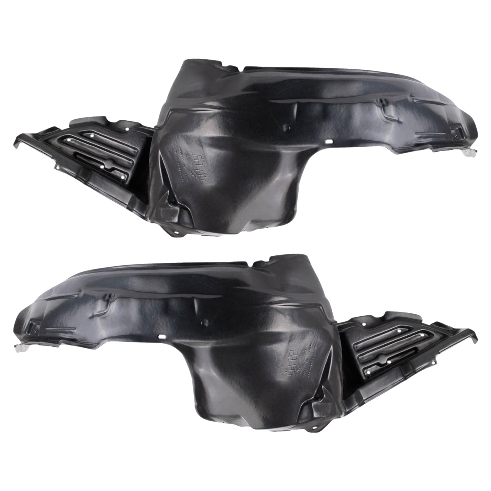 Trq Front Inner Fender Liner Set Compatible With 2005-2009 Subaru Outback Su1250102 Su1251102
