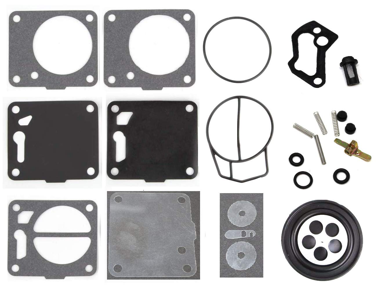 Mikuni Carburetor Rebuild Kit Includes Base Gasket 6M6-13556-A1-00-00 Compatible With Yamaha Wave Runner 650 Super Jet 701 Pwc J