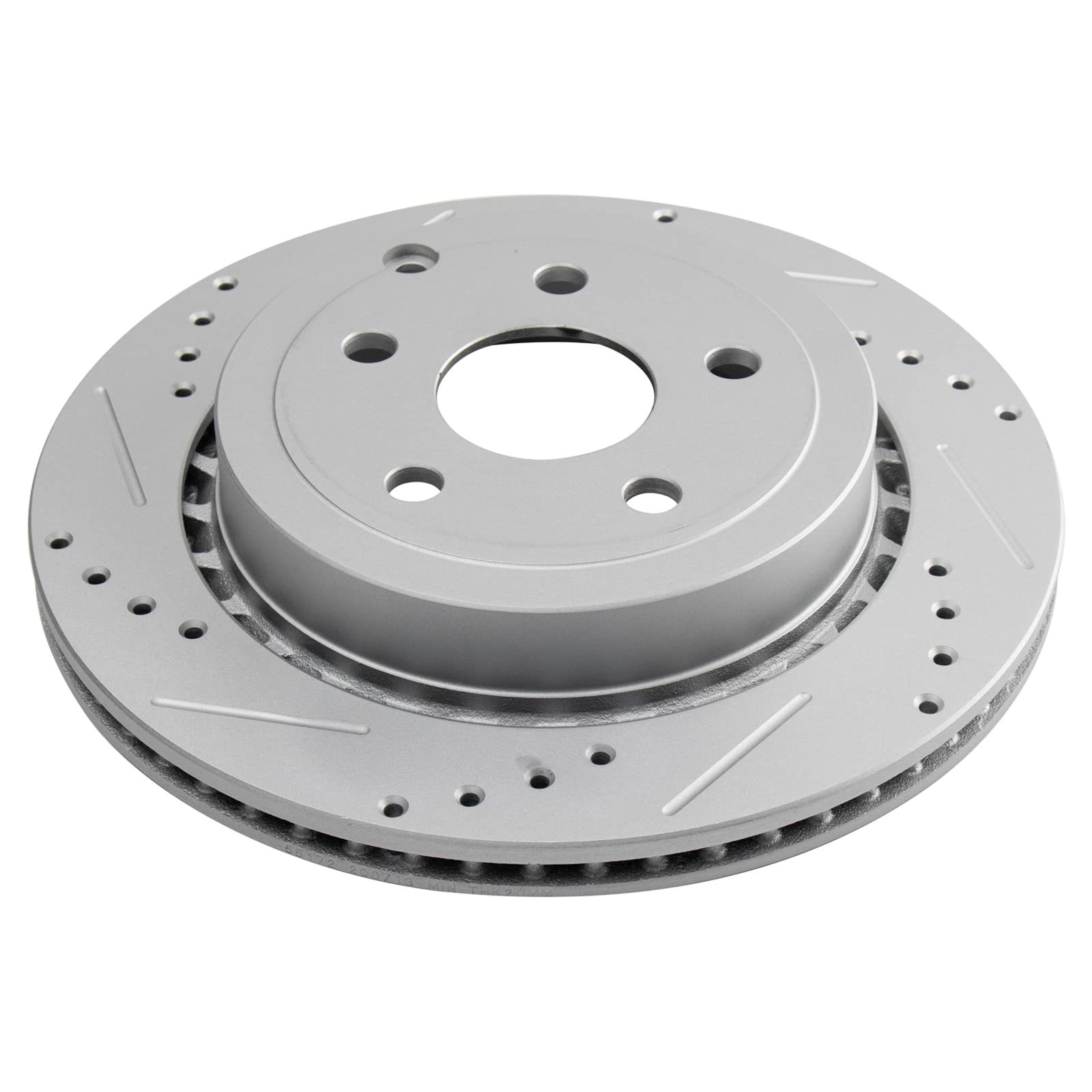 Trq Rear Performance Brake Rotors Set Premium G-Coated Compatible With 2011-2017 Chevrolet Caprice 2014 Ss 2008-2009 Pontiac G8