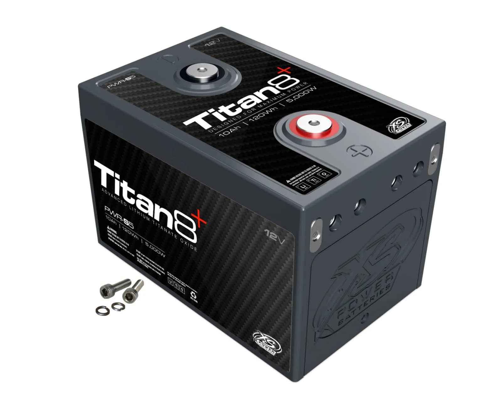 Xs Power Titan8 Pwr-S5, 12 Volt Lithium Titanate Car Audio Battery, 5000 Watts, 2000A, 10Ah
