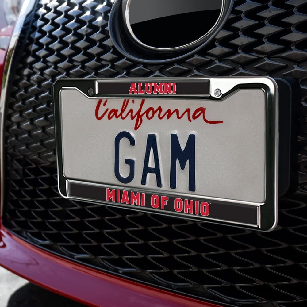 GRAPHICS & MORE Miami University Alumni Metal License Plate Frame - Full Size, One Size