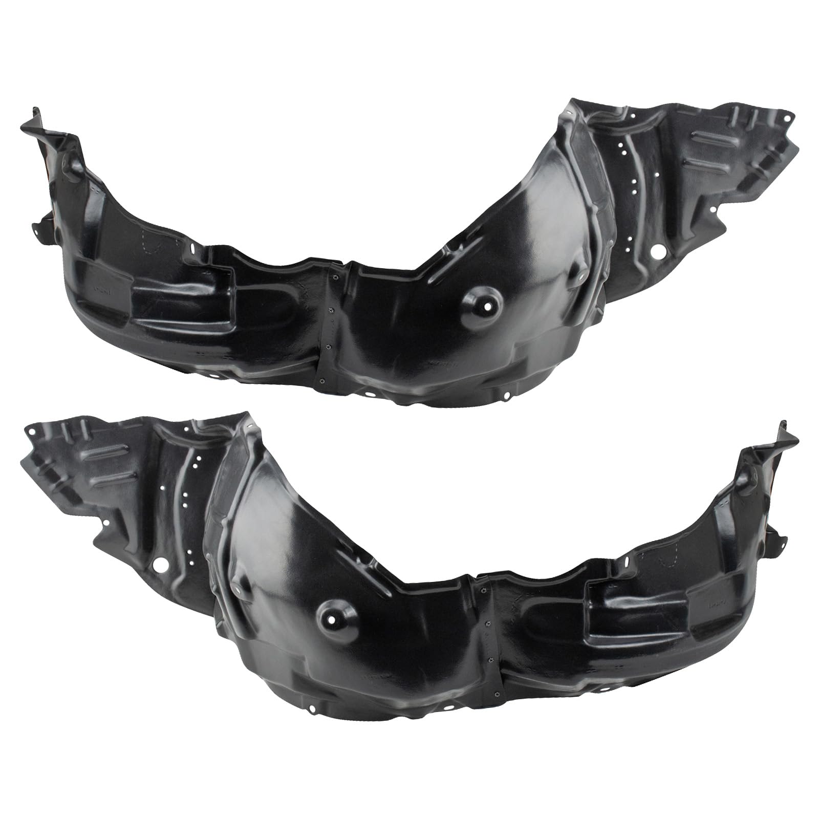 Trq Front Inner Fender Liner Set Compatible With 2010-2015 Lexus Is250 Is350 Lx1248109 Lx1249109