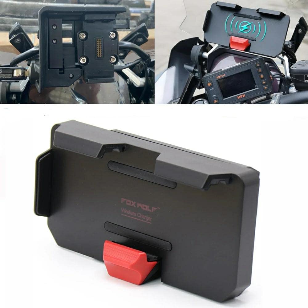 The New GPS Mobile Phone Motorcycle Navigation Bracket Wireless Charging Support with Two USB Ports for R1200GS/ADV F800GS ADV F