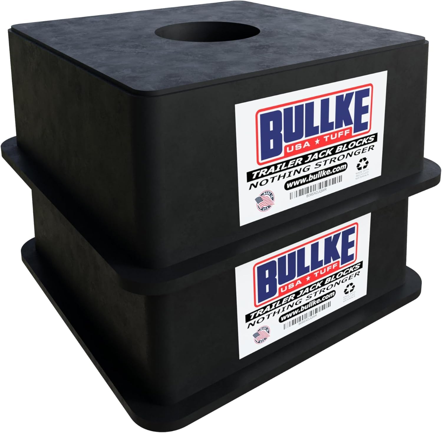 Usa-Made Trailer Jack Blocks |Up To 18,000 Lbs.| Heavy Duty Rv Leveling & Stabilizing Pads For Camper, Travel Trailer,5Th Wheel