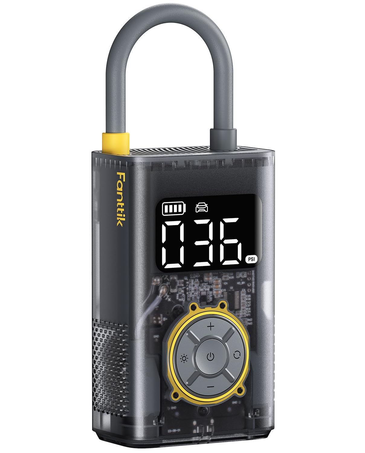 Fanttik X9 Pro Portable Tire Inflator For Compact Car, 1Min Jet-Inflate Electric Bike Pump With Digital Tire Pressure Gauge, 150