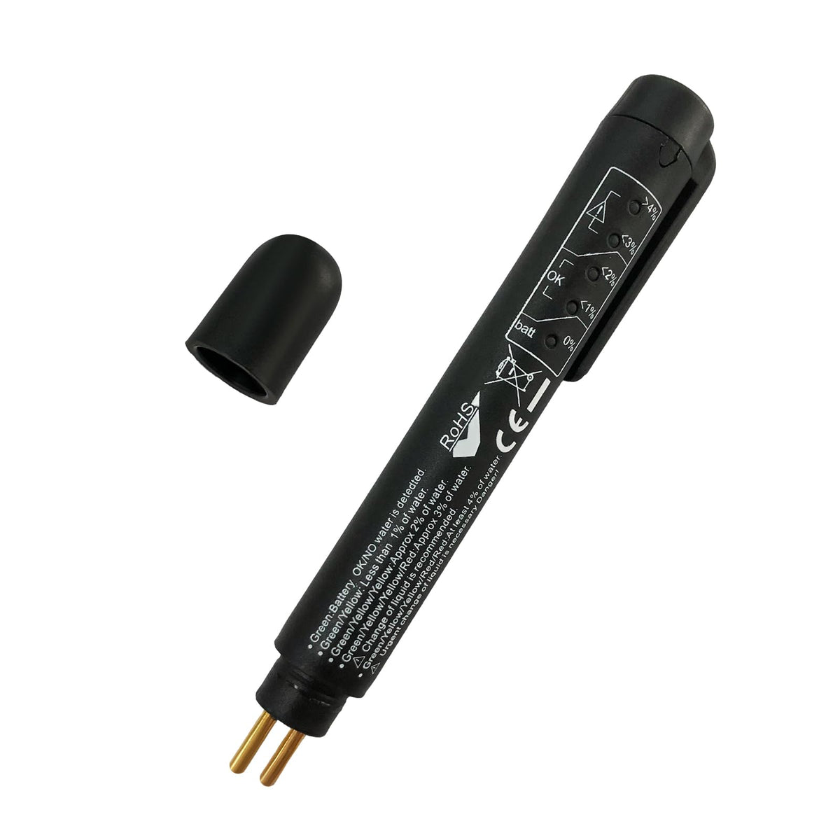 Ohleats Brake Fluid Liquid Tester Pen With 5 Led Indicators, Dot 3 Dot 4 Dot 5.1 Brake Fluid Liquid Tester Pen, Auto Brake Diagn