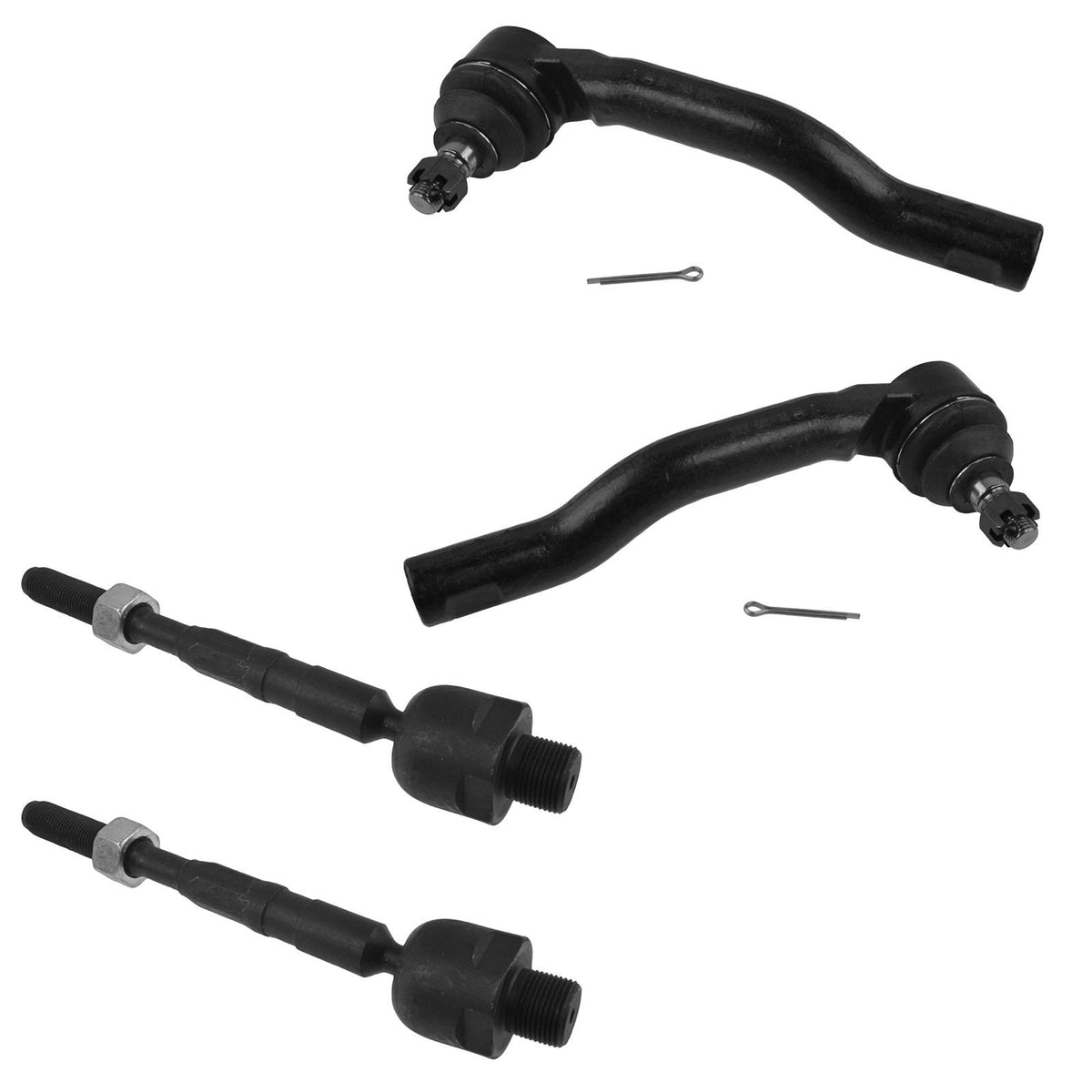 Trq Front Tie Rod Set Compatible With 2007-2014 Ford Edge 2007-2015 Lincoln Mkx
