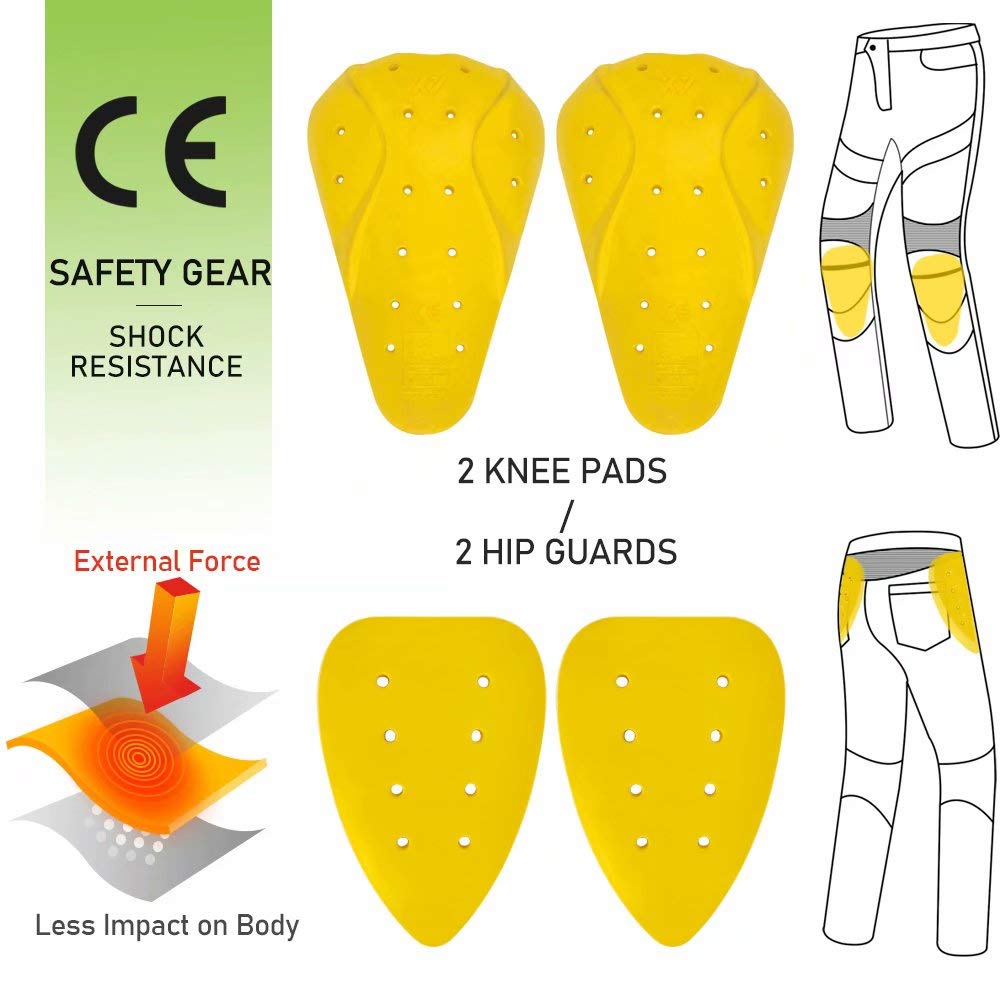 Ilm Motorcycle Dirt Bike Pants For Men Ce Armored Motocross Riding Gear Jeans Motorbike Adventure Touring Pant Bjn01 Gray