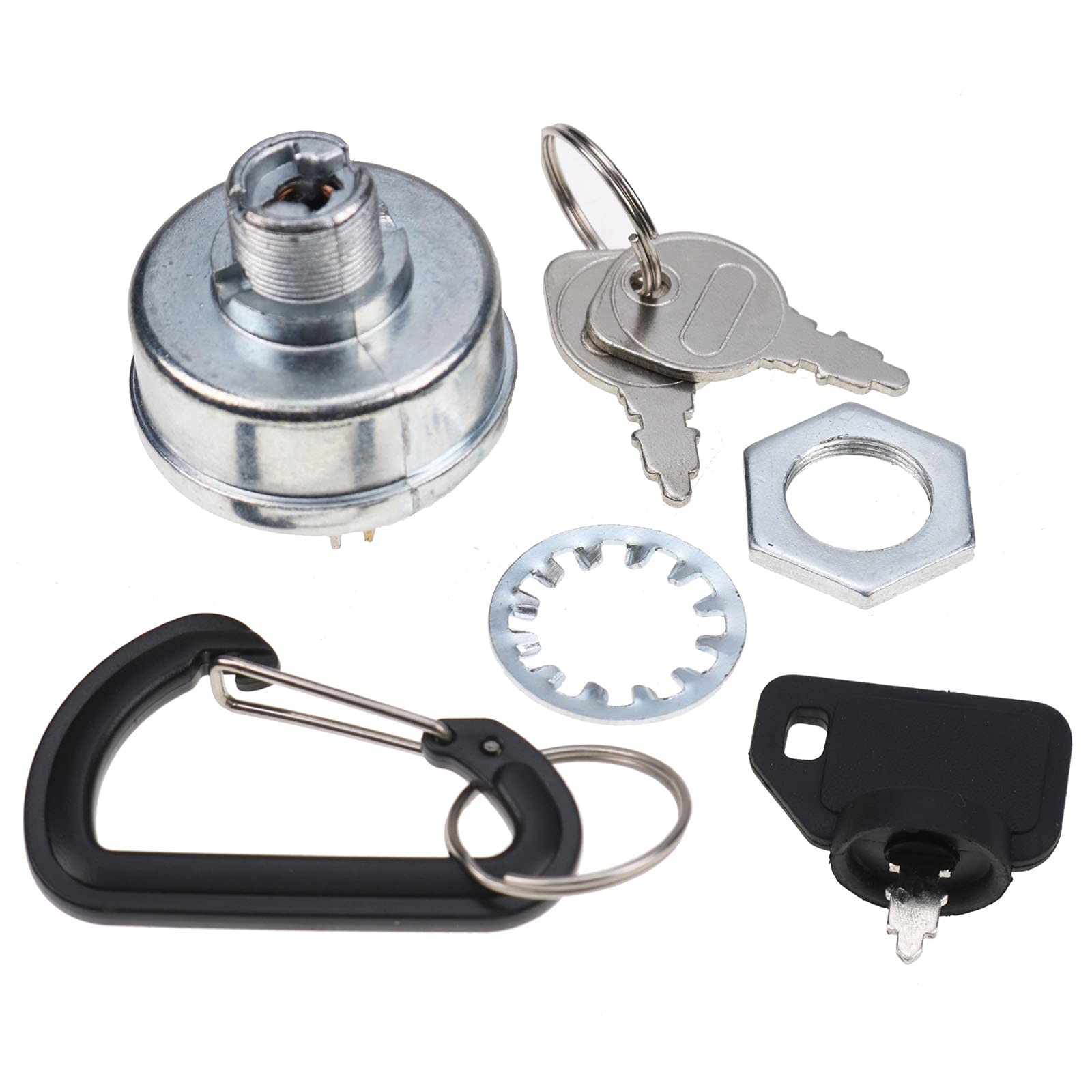 DVPARTS Ignition Key Switch Starter Switch 045898 532158913 1-543070 Compatible with Hustler Big Dog Mower Fastrak Models, Rapto