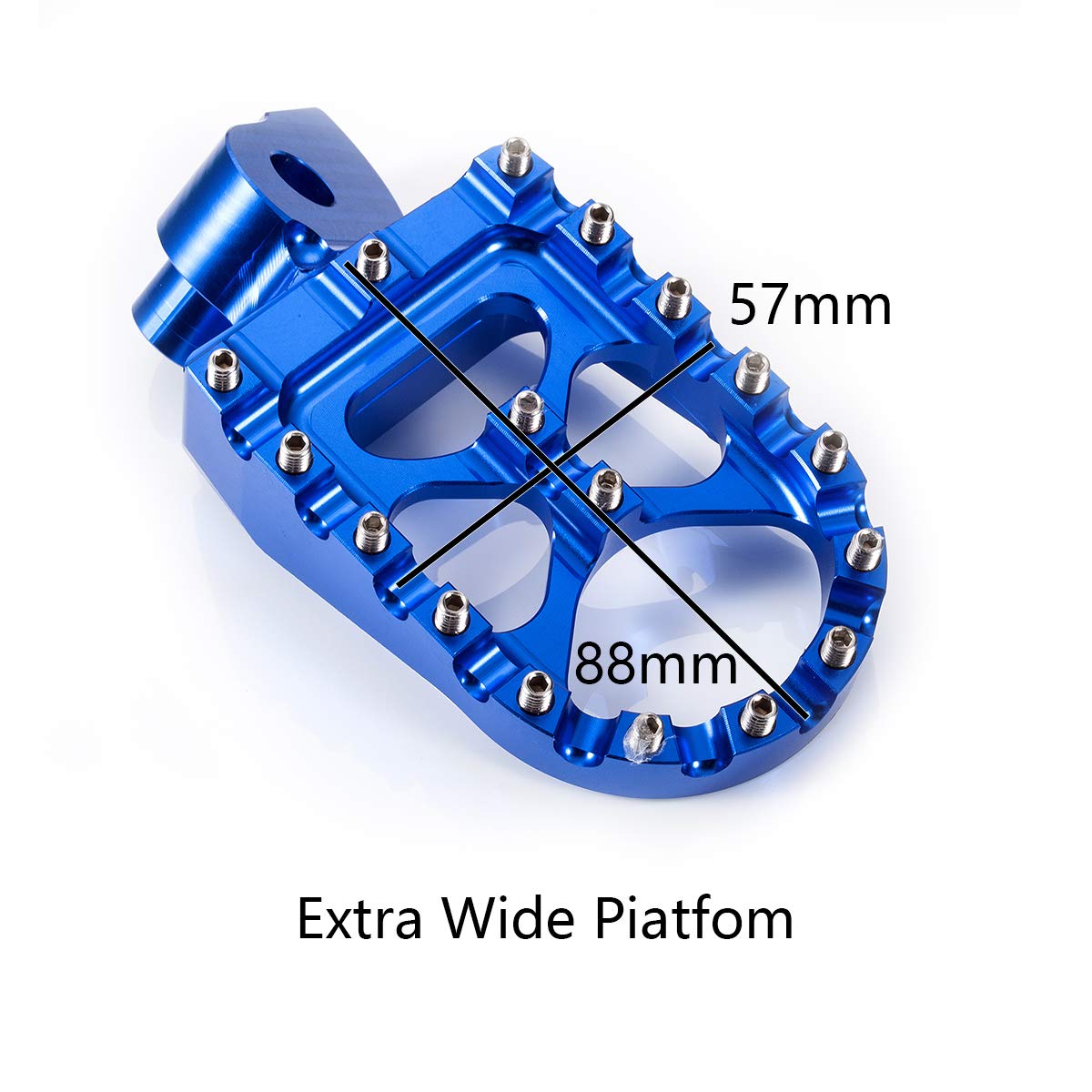 Hopider Cnc Wide Foot Pegs Mx For Yz85 2002-2019, Yz125 1997-2017, Yz250 1998-2019, Yz250F 2001-2019, Yz426F 2000-2002, Yz450F Y
