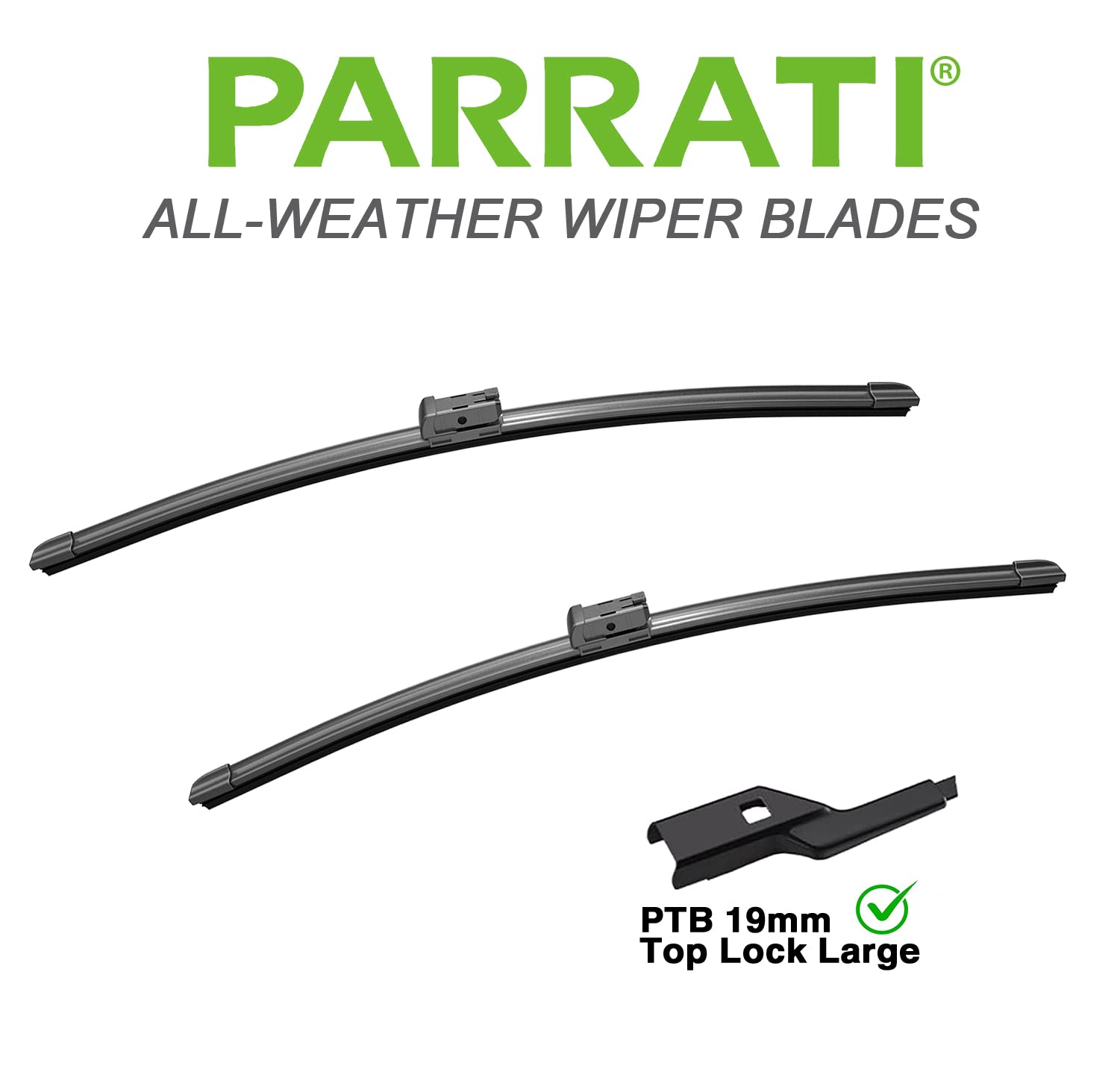 Parrati® 24 Inch & 21 Inch Of High Performance Premium All-Season Automotive Replacement Front Windshield Wiper Blades For 2009-2012 Malibu Traverse Enclave,Easy Diy Install(Set Of 2)