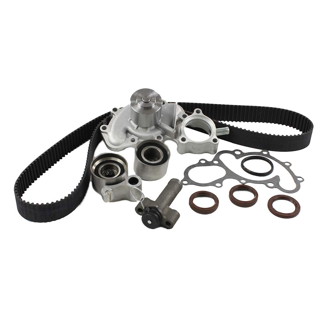 DNJ TBK965WP Timing Belt Kit with Water Pump for 1995-2004 / Toyota / 4Runner, T100, Tacoma, Tundra / 3.4L / DOHC / V6 / 24V / 3378cc / 5VZFE