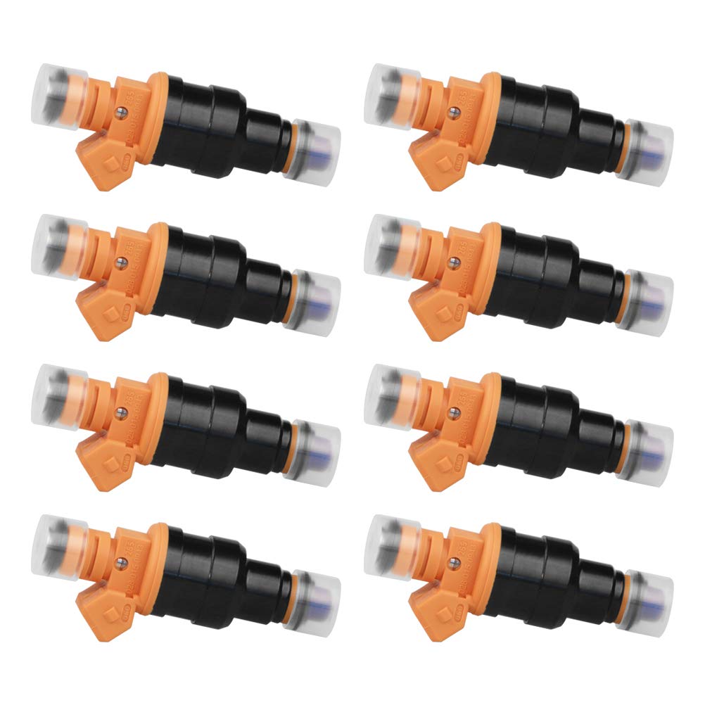 Fuel Injector Set Of 8 - Replaces Part 280150943, 0280150939, 0280150909 - Compatible With Ford, Lincoln, Mercury Vehicles - E25
