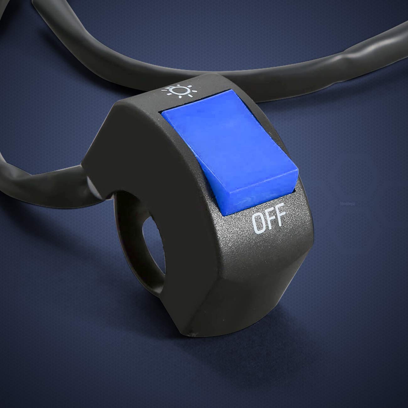 2 Pieces Motorcycle Handlebar Switch Handlebar Toggle Switch with On Off Push Button for U5 U7 U2 Motorcycles Scooter Electrombi