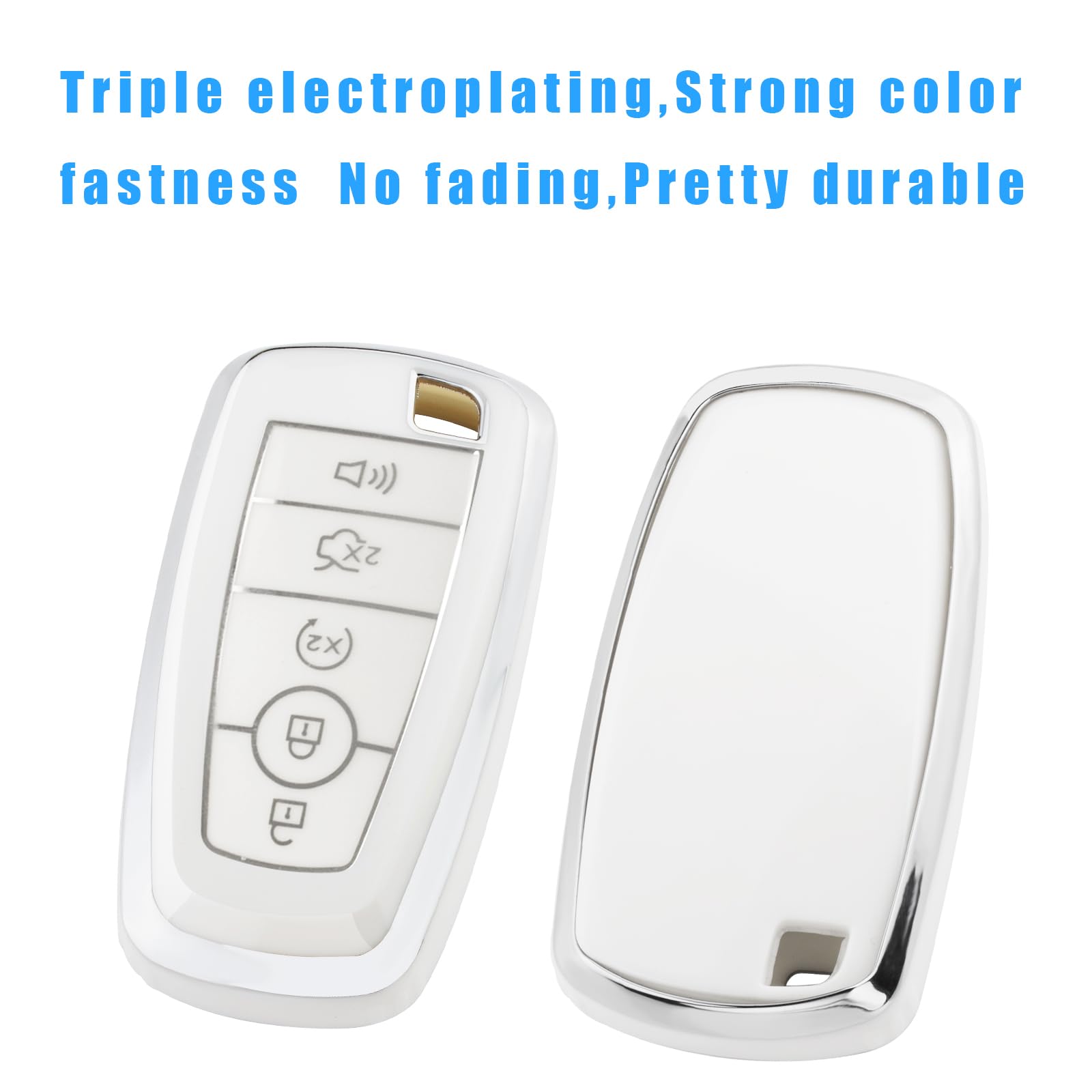 Xiyang Trade For Ford Key Fob Cover With Keychain,Soft Tpu Key Case Shell For Ford Explorer Bronco Escape Edge Expedition Mustan