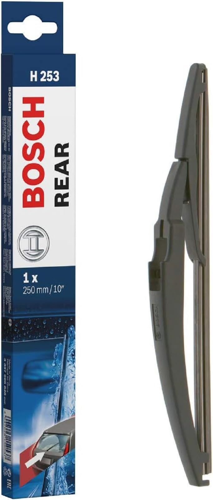 Bosch H253 Rear Wiper Blade; 10' - Single
