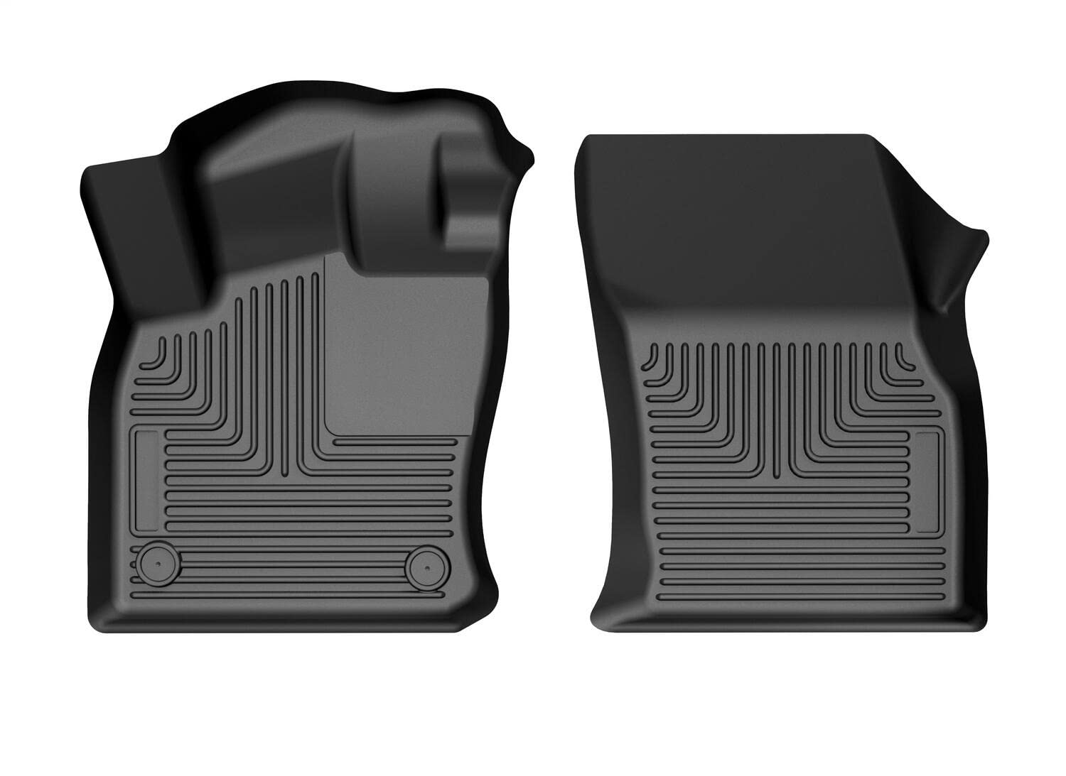 Husky Liners X-Act Contour Floor Mats | Fits 2022-2025 Volkswagen Taos | Front Row, 2-Pc Black - 50721