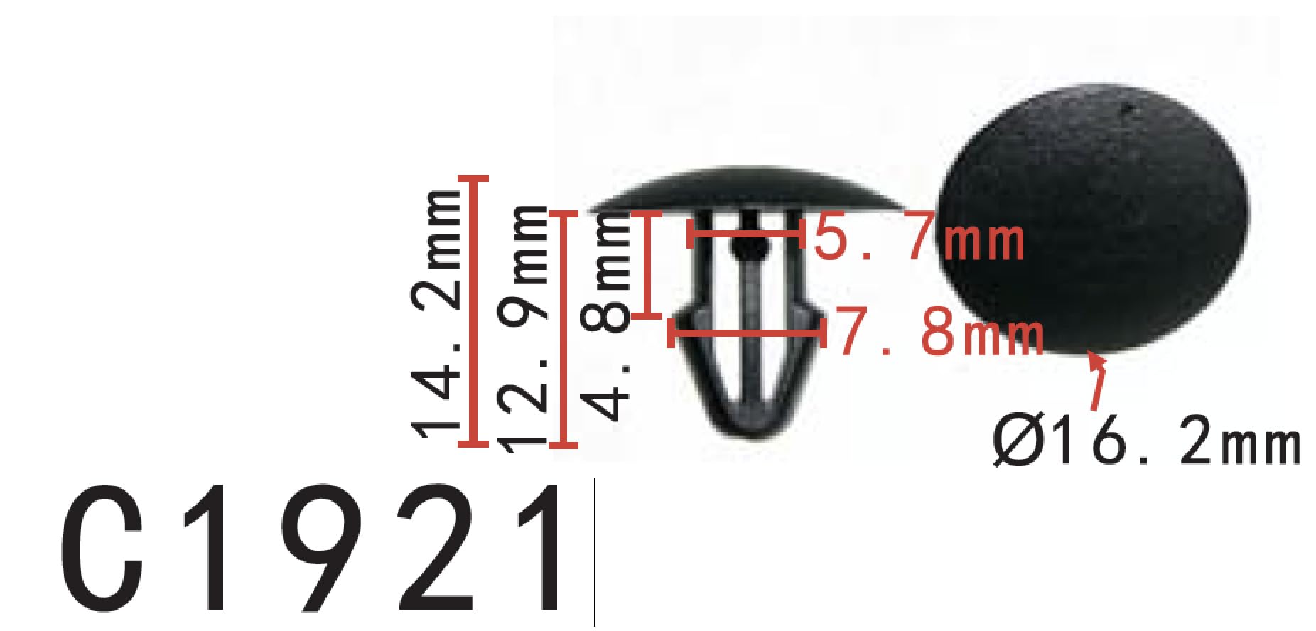 Autobahn88 Retainer Clip For Hood Weatherstrip, Compatible With Honda 16-17 Civic (Oem: 91504Tbaa01) (Pack Of 20)