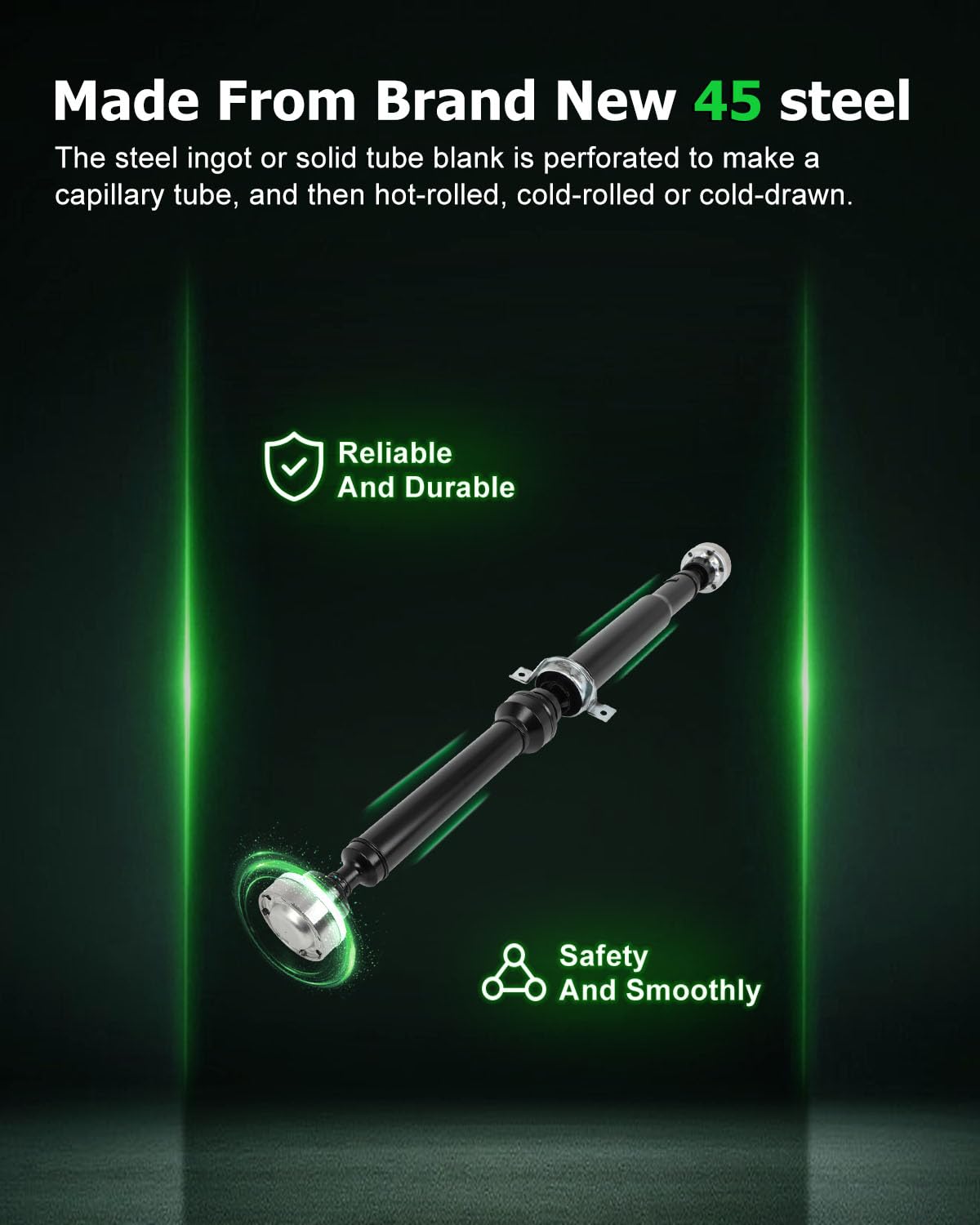 Scitoo?48.25''?Steel Rear Driveshaft Assembly Drive Shaft Prop Shaft For Jeep Grand Cherokee 2011-2019,Oe# 52123627Aa 52123627Ab