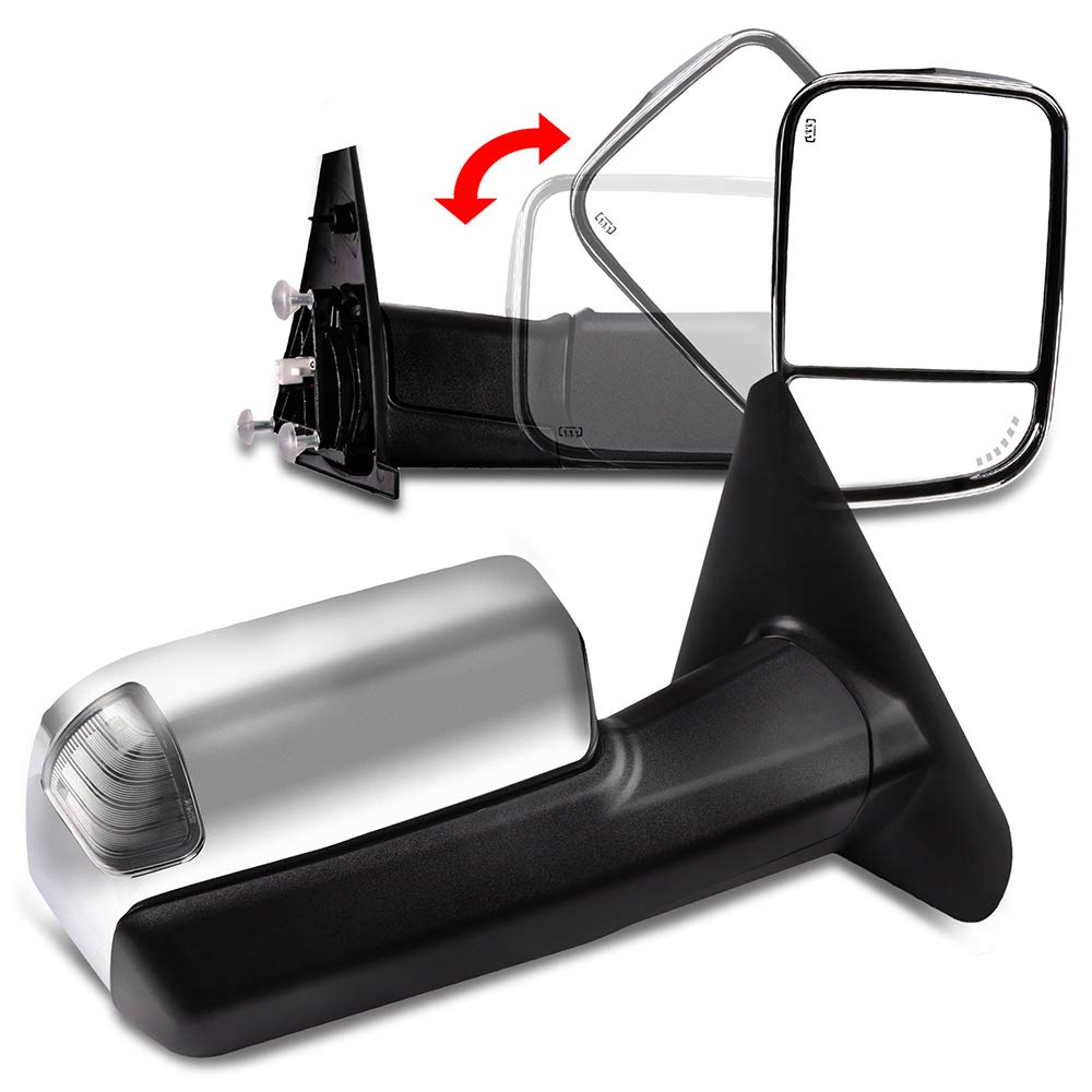 ROADFAR Towing Mirrors Fit for 2002-2008 For Dodge For Ram 1500 2003-2008 For Dodge For Ram 2500 3500 Tow Mirrors With Left and 