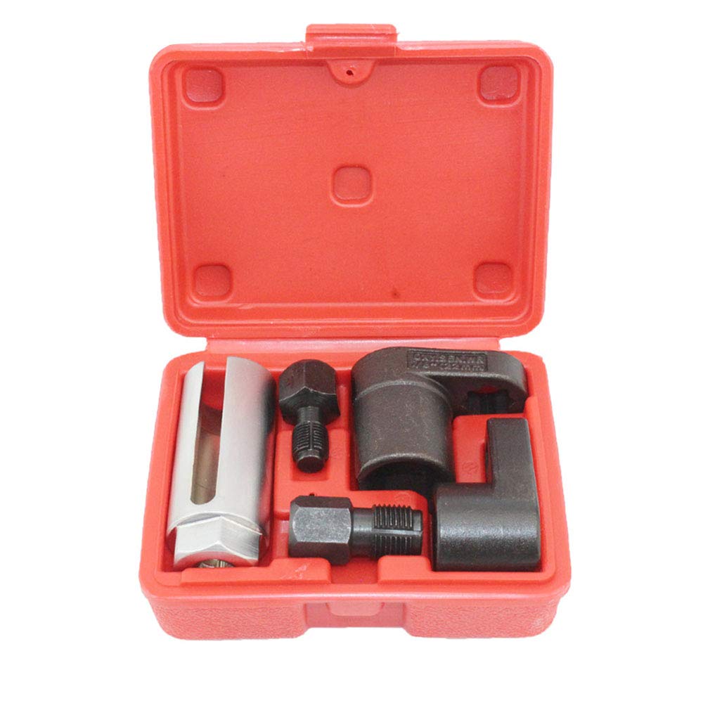 A Abigail 5 Pcs Automotive O2 Oxygen Sensor Socket Offset Wrench Remover Tool And Thread Chaser Tool