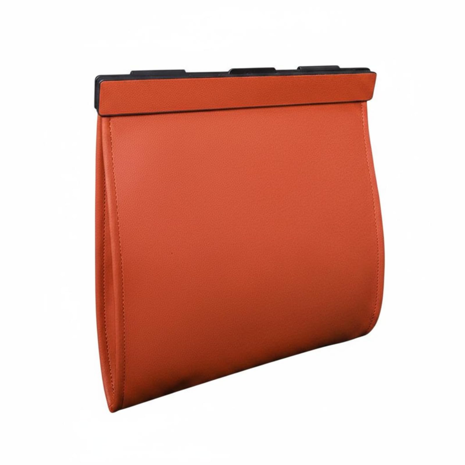 FABLOFT Easy to Stow Foldable Car Trash Bin Hanging Design Rear Seat Trash Bin Portable accessibleTop Garbage Bag, Orange