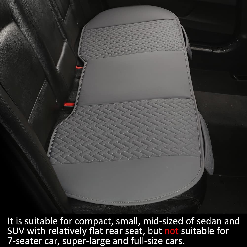 West Llama Full Set Car Seat Covers For Front And Rear Bottom Seats Only, Luxury Pu Leather Car Seat Pads Protectors Waterproof