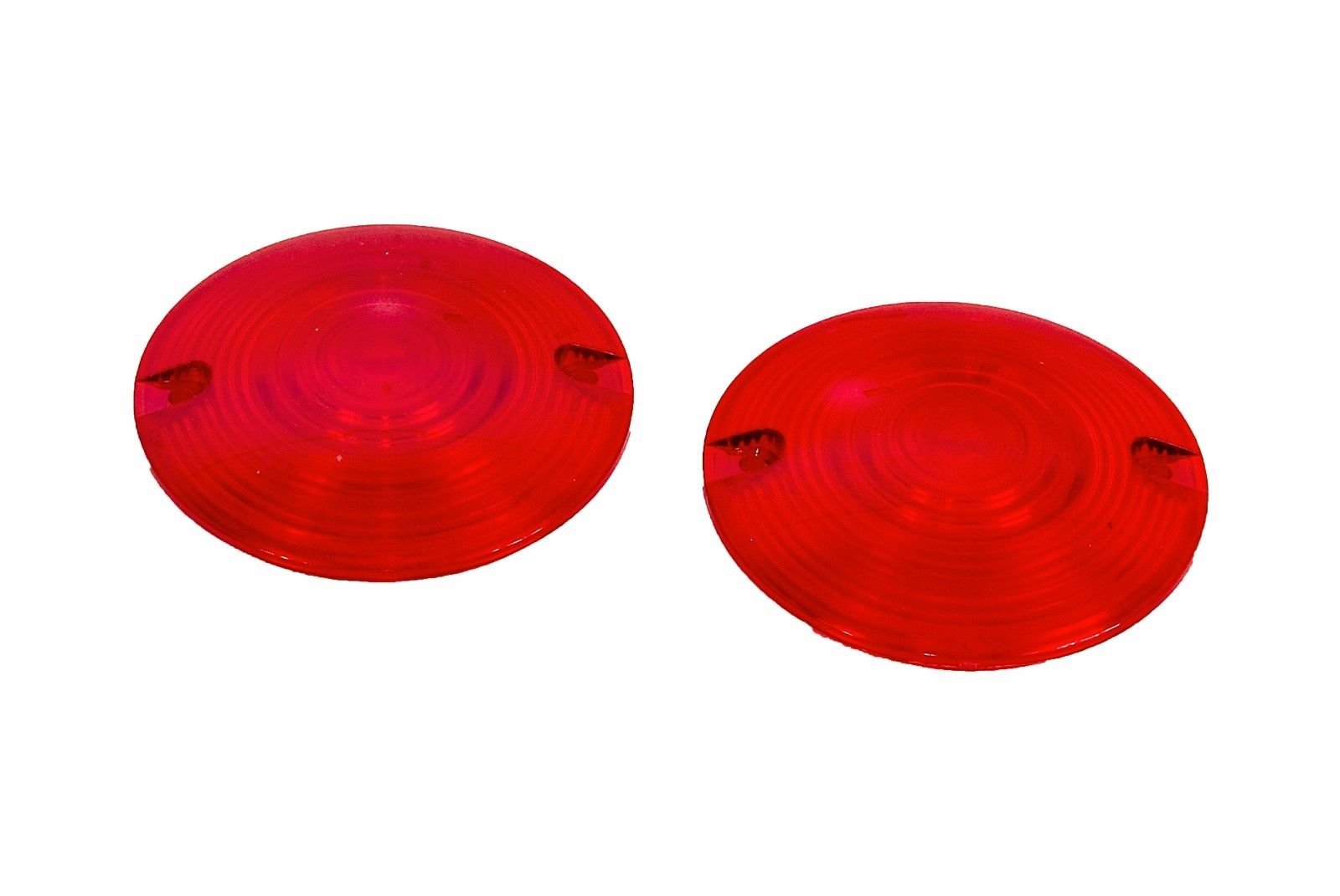 Zytc Red Harley Turn Signal Lens Lenses Covers 3 1/4' For Harley Touring Flat Electra Glide Road King Pack Of 2