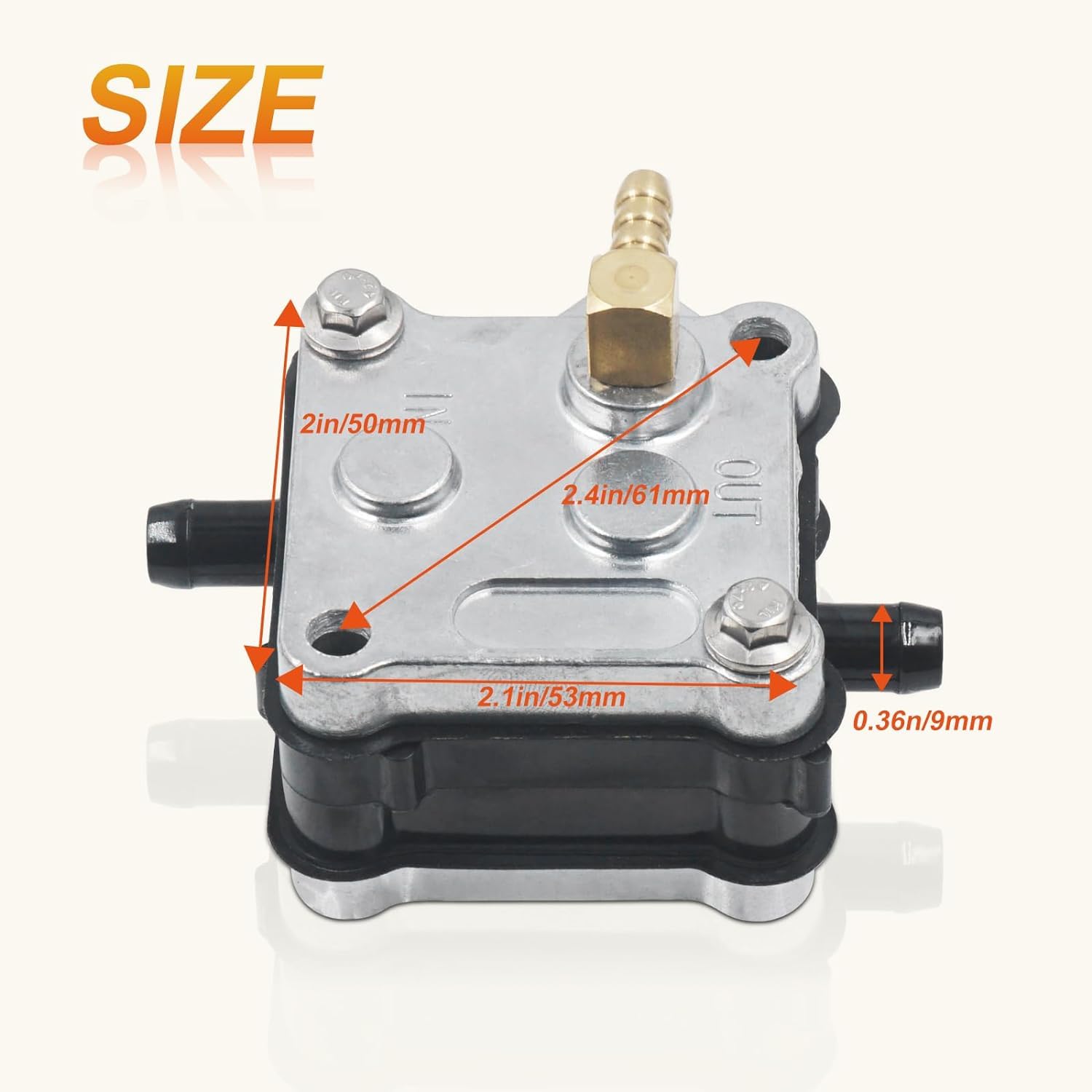 2Pcs 14360A78 Fuel Pump for Mercury Mariner 14360A16 14360A71 14360A73 14360A41 14360A43 14360A50, 2 Stroke 30-300 HP Outboard M
