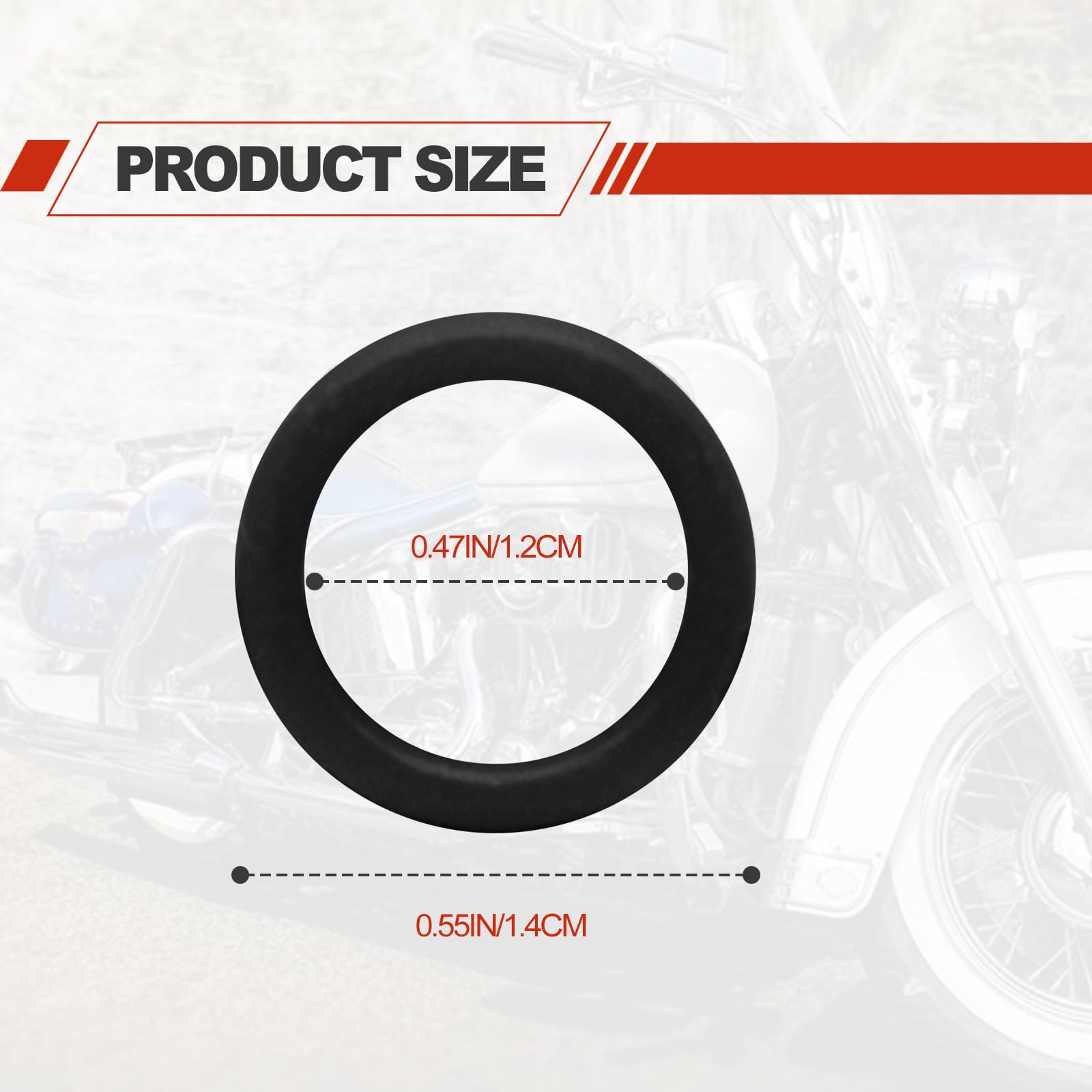 50 Pack Oil Drain Plug O-Ring #11105, Motorcycle Drain Plug O-Rings Replacement, Nitrile Rubber O Ring Gasket Ring Compatible With Harley Davidson(Black)