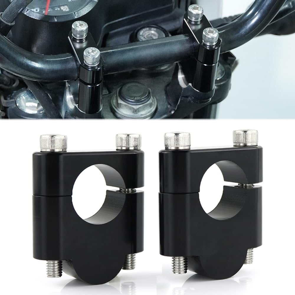 Xitomer 7/8' '(22Mm) Aftermarket Motorcycle Handlebar Risers With Clamps Atv Dirt Bike, Fit For Grom Msx125 / Crf 250L, Klr650, 
