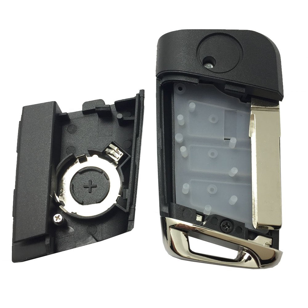 3 Button Folding Flip Replacement Key Fob Cover Fit For Vw Jetta Passat Keyless Entry Key Fob Case Shell