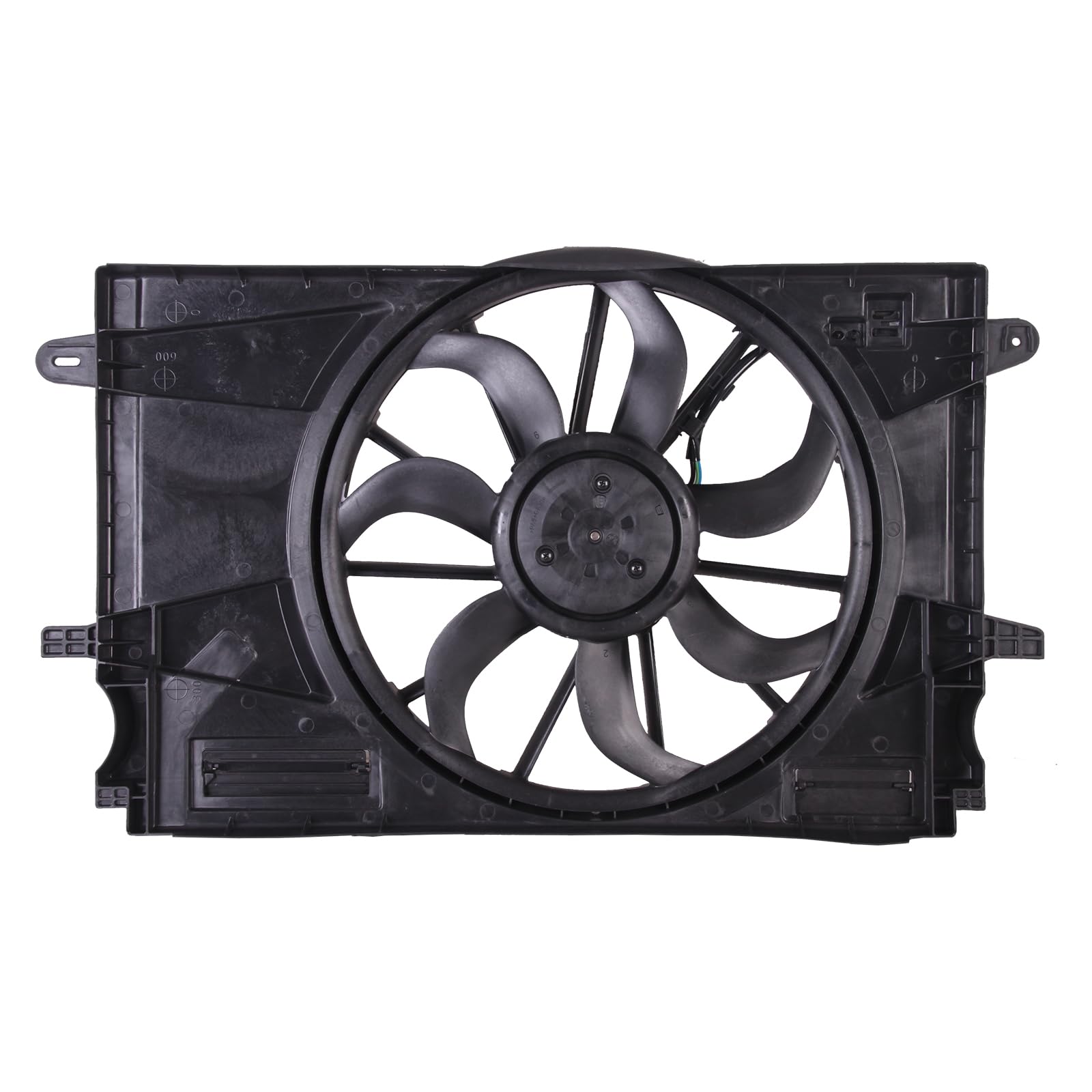 TYG Upgraded Cooling Fan Assembly for 2016 Chevrolet Cruze 1.4L Auto Transmission | Racing-Level OE Replacement Engine Radiator 