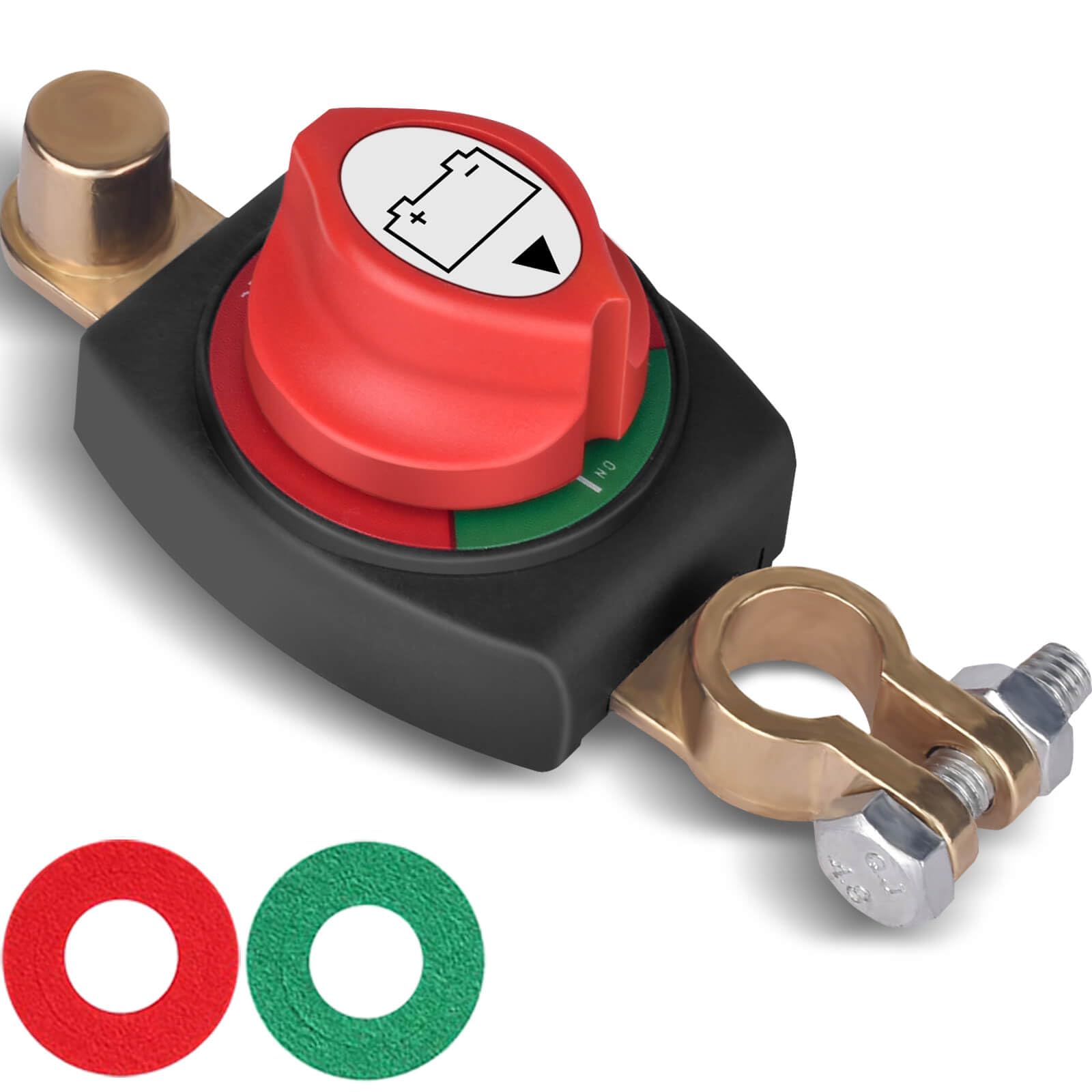 Sunmorn Battery Disconnect Switch, For Rv Car Boat Atv 12V 48V, Battery Switch Installation Simpler, Marine Completely Waterproo