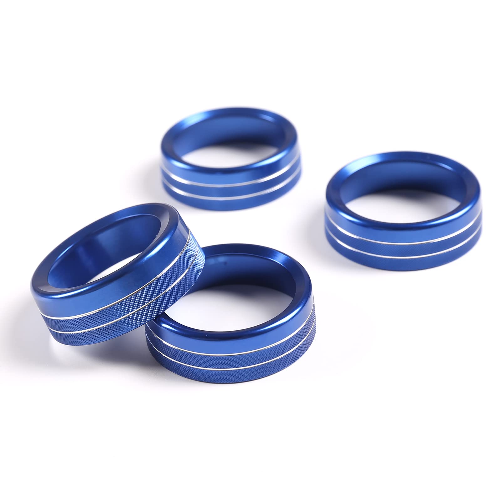 Llkuang Aluminum Alloy Air Conditioner Switch Cd Button Knob Cover For Toyota Tacoma 2016-2020(Not Fit For 2021 Tacoma!) (Blue)