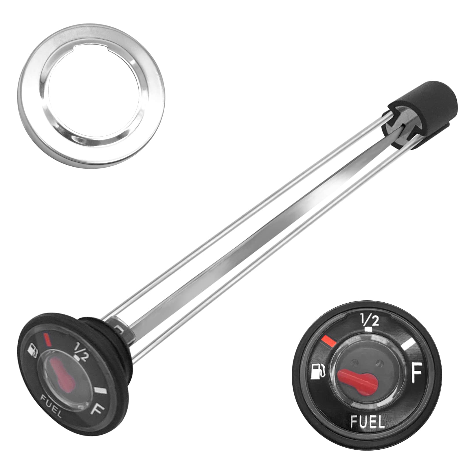 Fuel Gas Tank Level Gauge Meter Fuel Gas Cap for Kawasaki Prairie 360 KVF360 Mule 3010 4000 4010 KAF 620 950 (OEM# 52005-7501 52